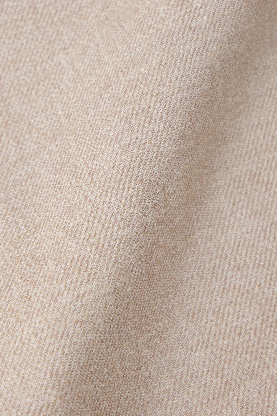Blazer croisé en lin et soie - Beige - Image 5