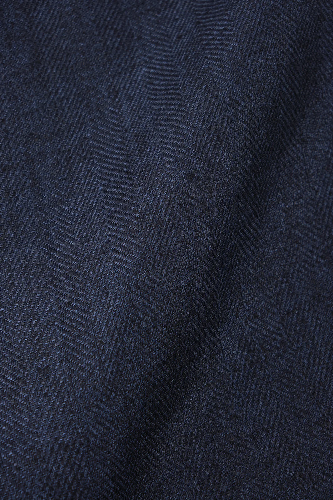 Blazer croisé en lin et soie - Marine - Image 5