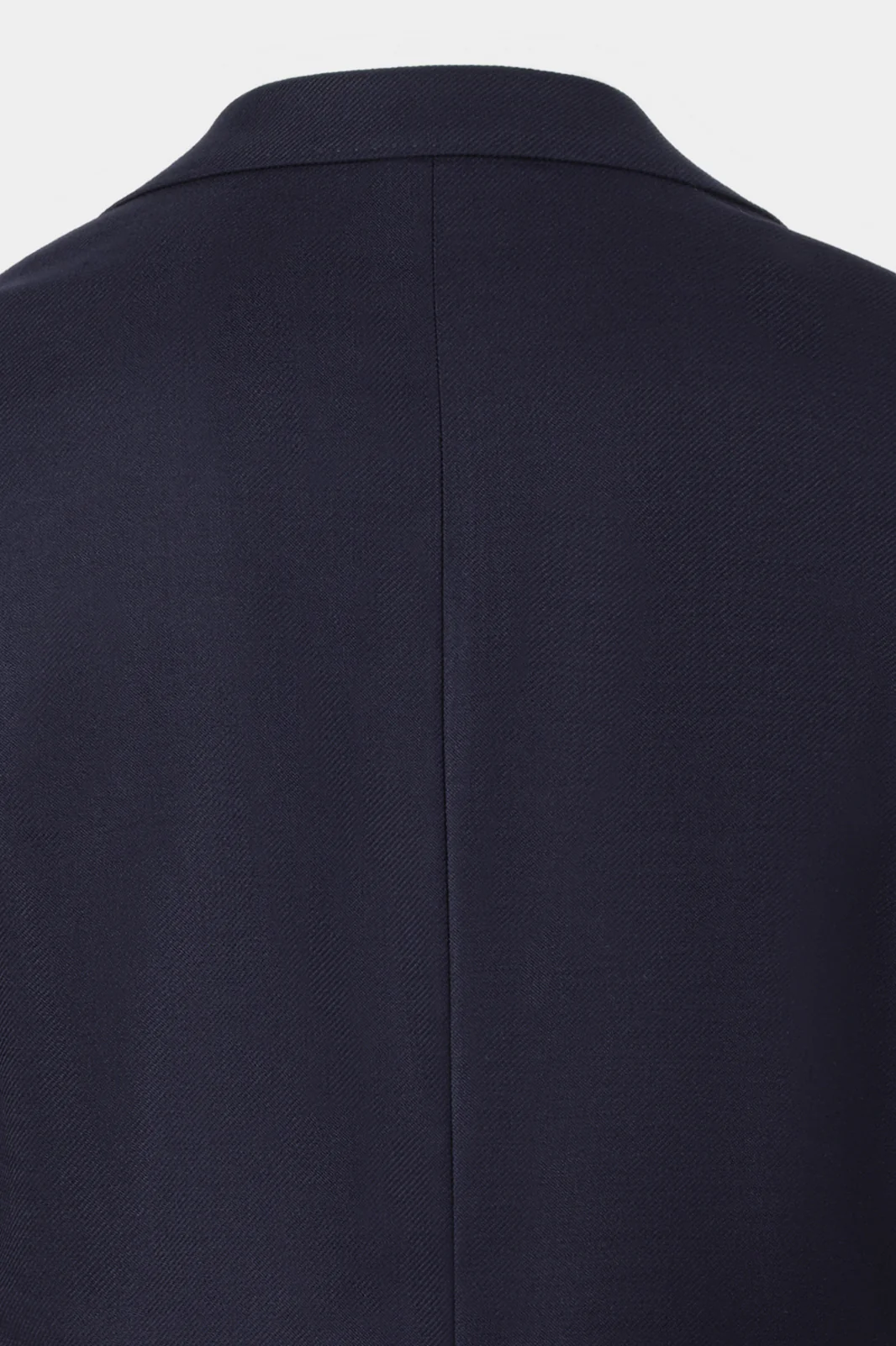 Blazer croisé en laine stretch - Marine - Image 5