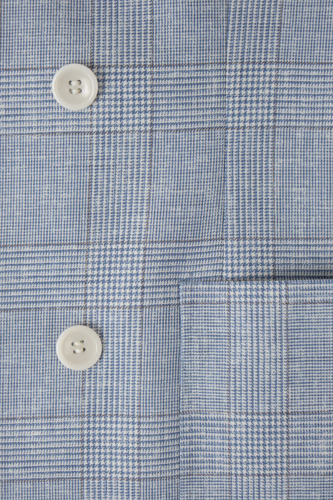 Blazer croisé Prince de Galles - Bleu ciel - Image 4