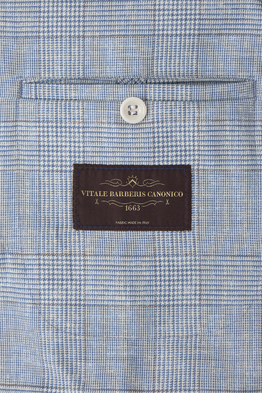 Blazer croisé Prince de Galles - Bleu ciel - Image 5