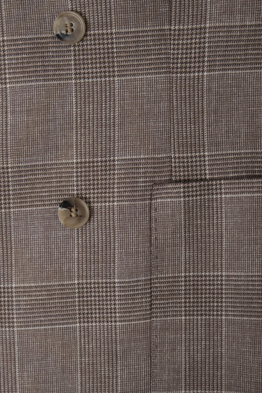 Blazer croisé Prince de Galles - Taupe - Image 4