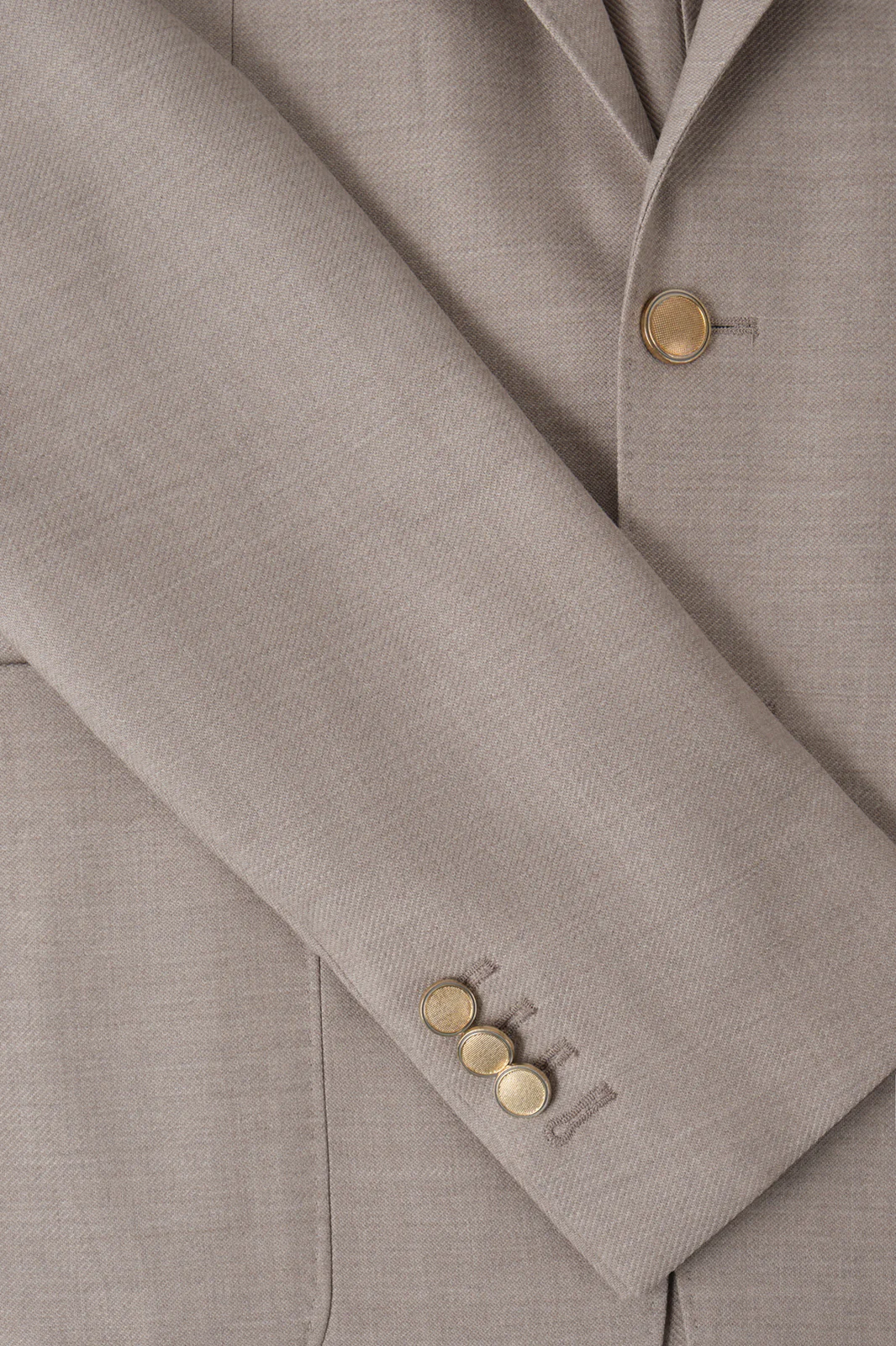 Blazer en laine stretch - Beige - Image 3