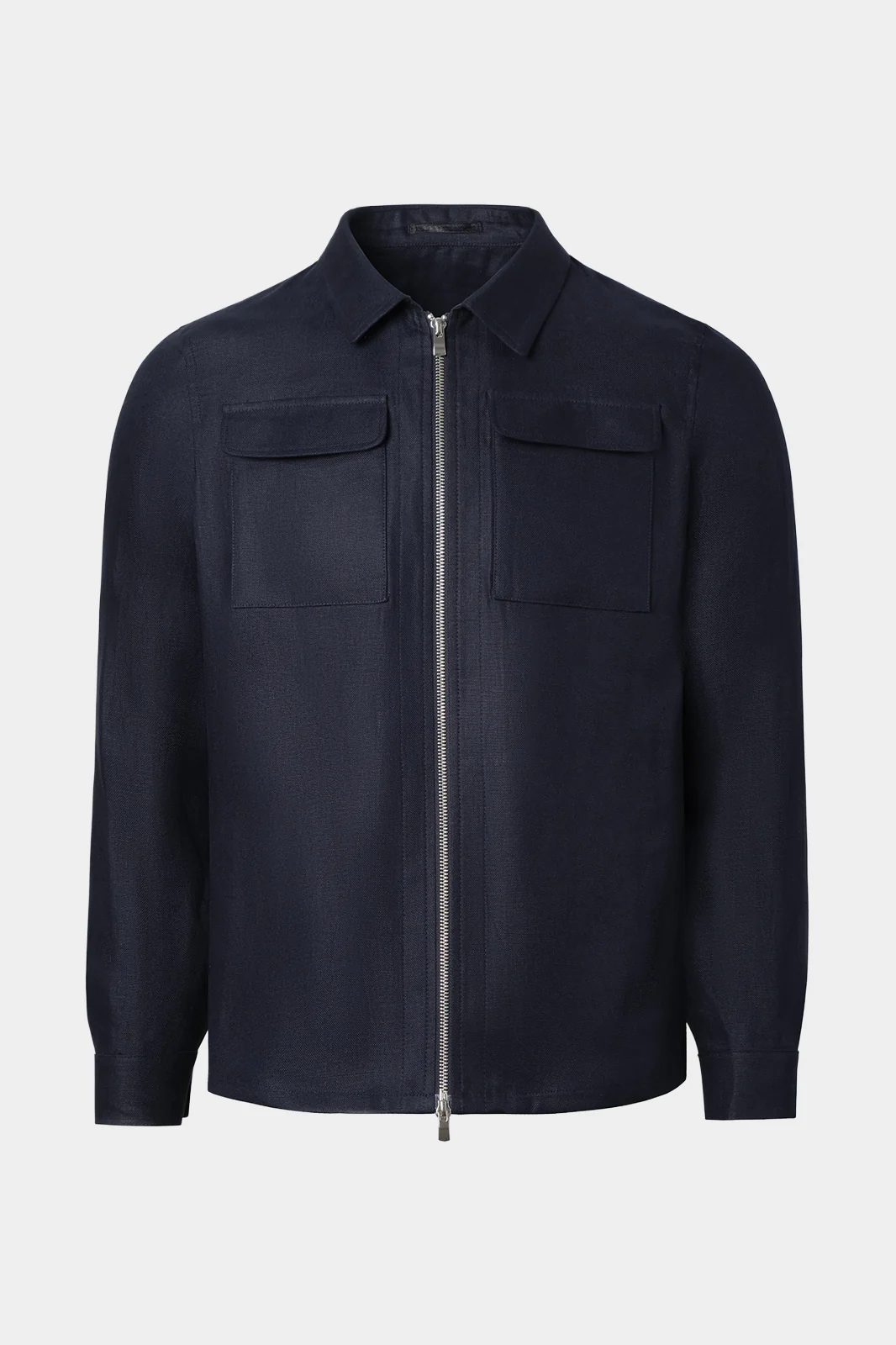 Blouson lin - Marine