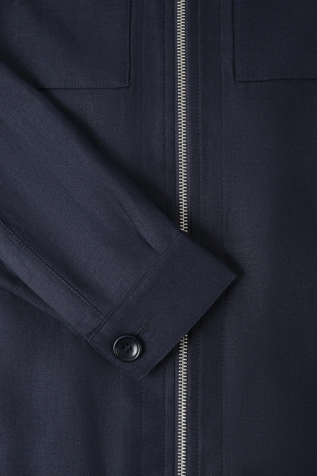 Blouson lin - Marine - Image 2