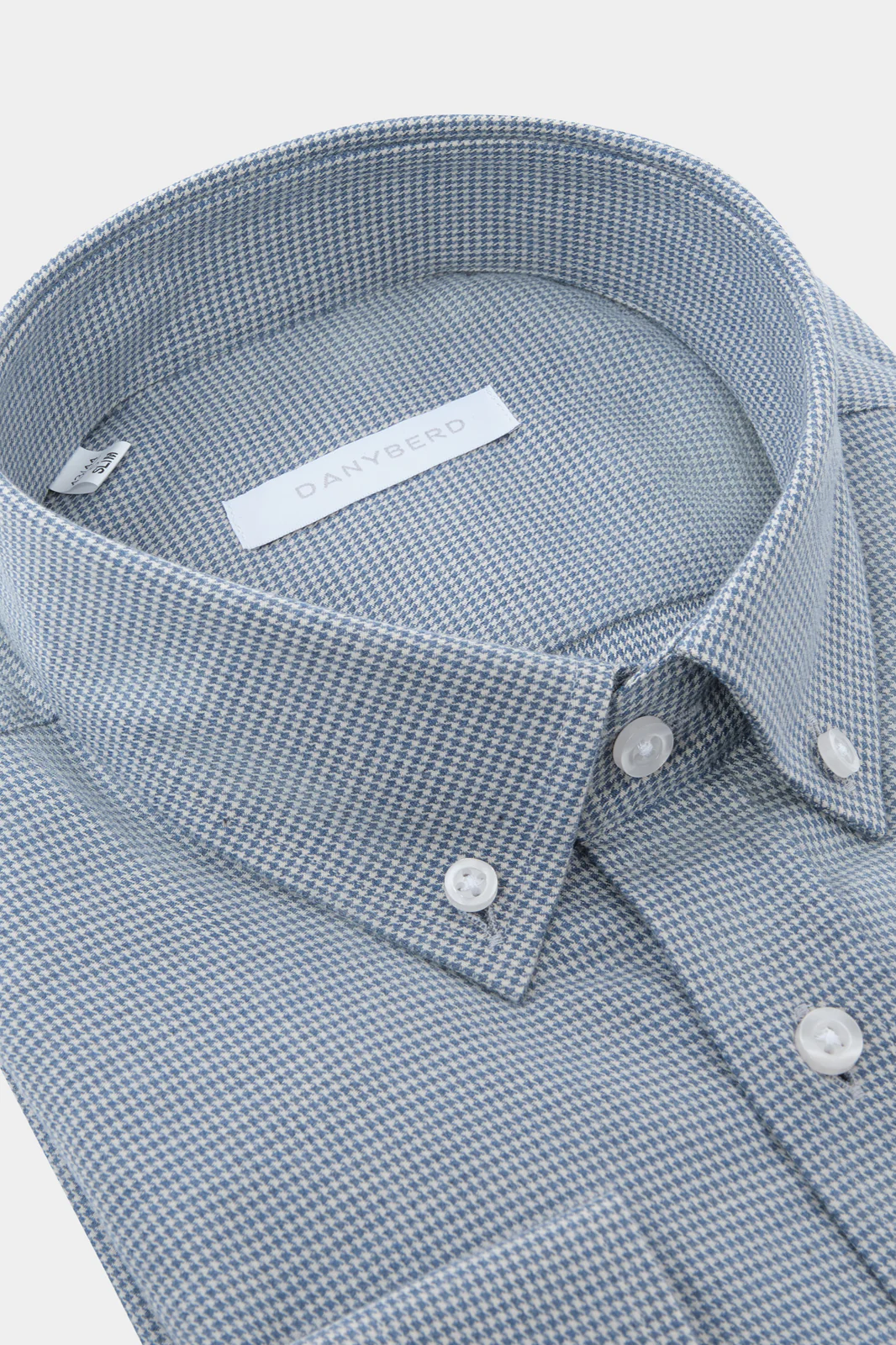 Chemise col boutonné - Micro pieds de poule - Image 2