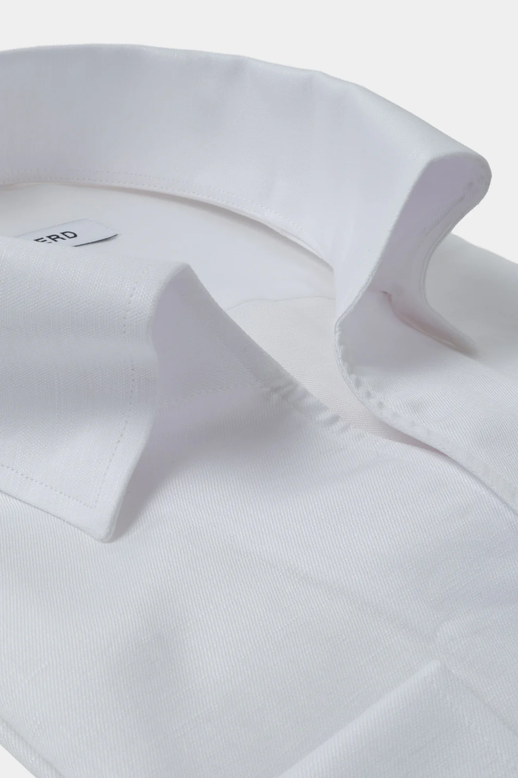 Chemise col capri en coton et lin - Blanc - Image 2