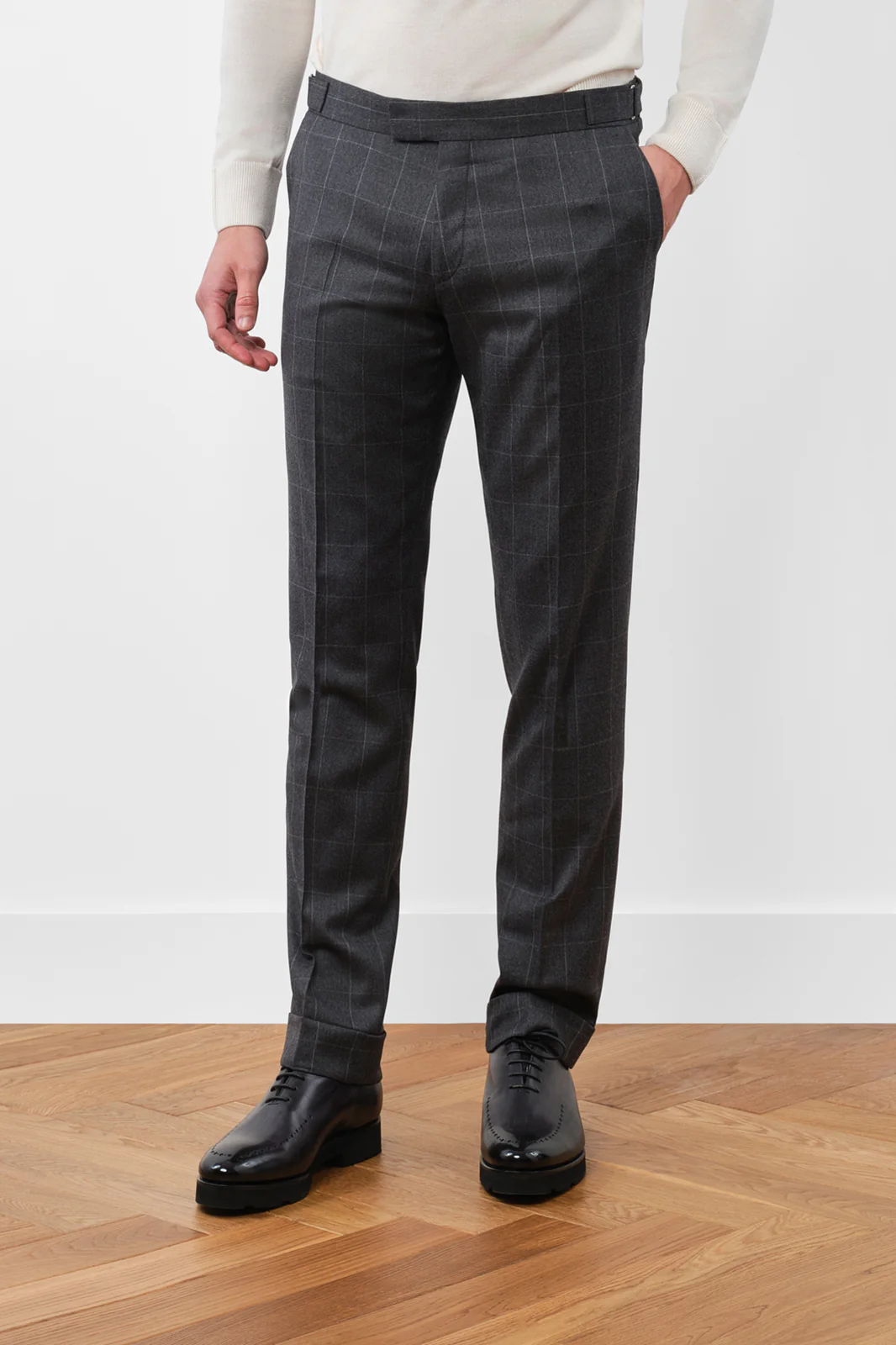 Costume Ă carreaux - Gris moyen - Image 3