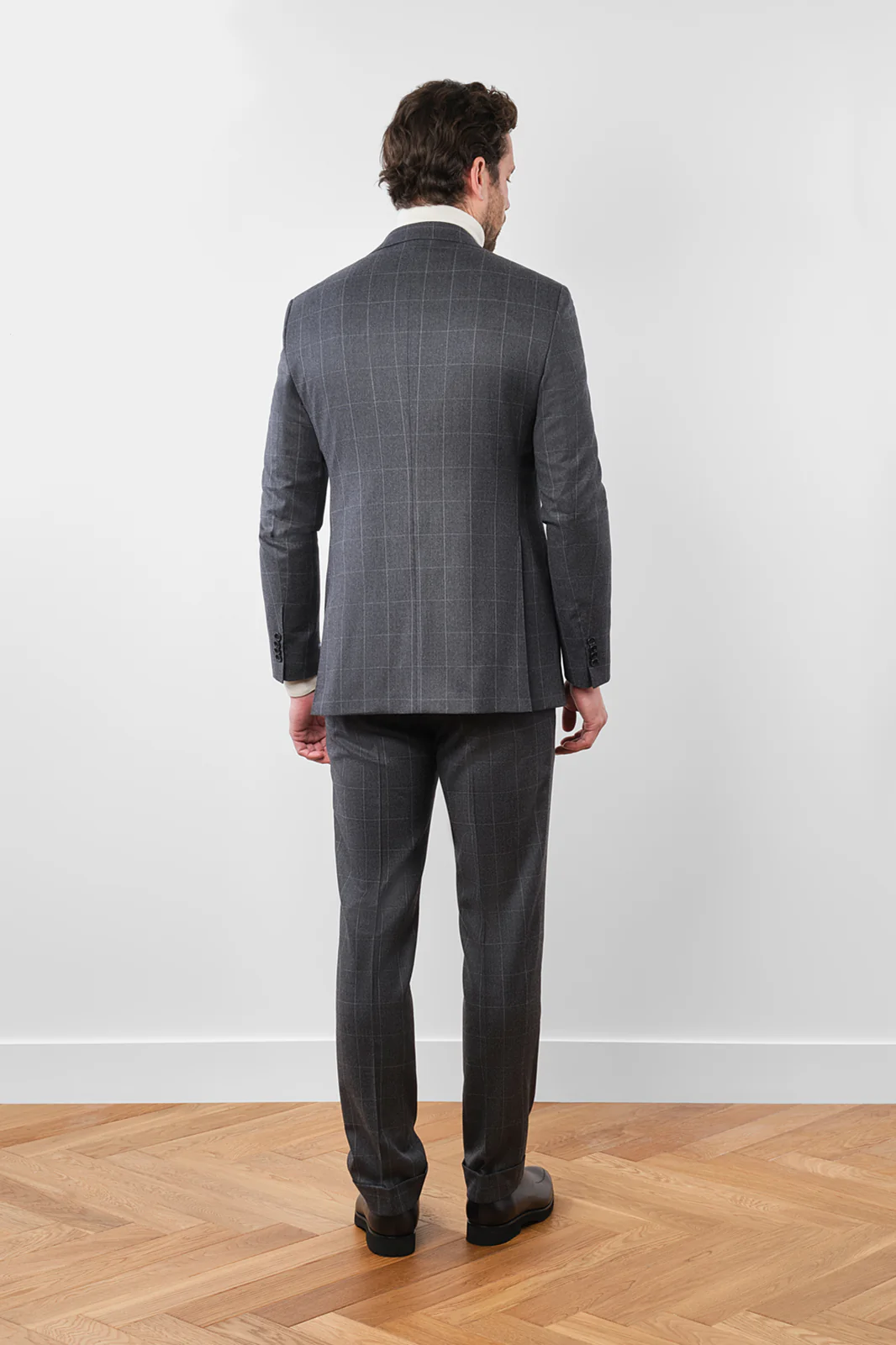 Costume Ă carreaux - Gris moyen - Image 6