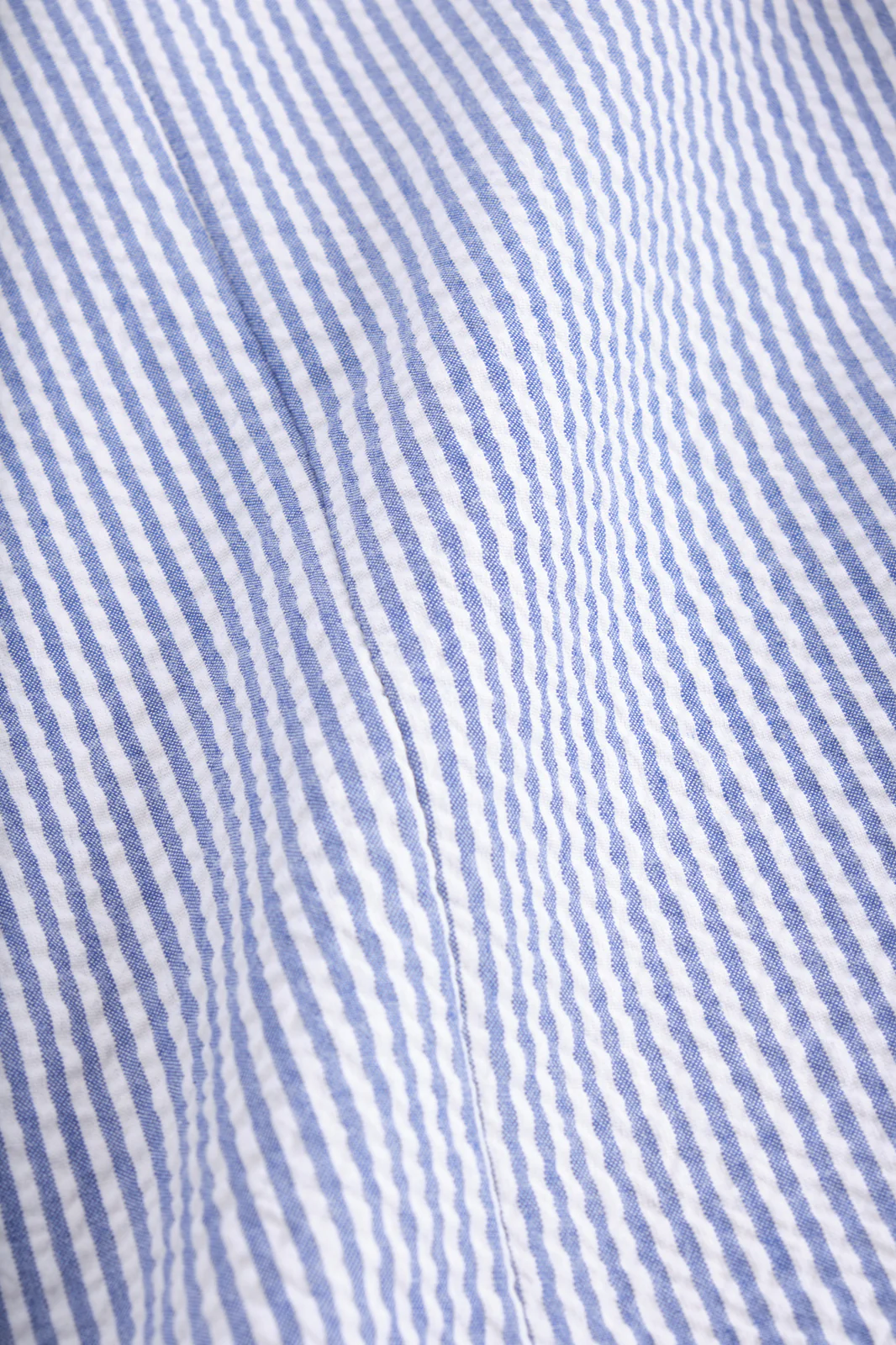 Costume croisé à rayures Seersucker - Blanc et Bleu - Image 7