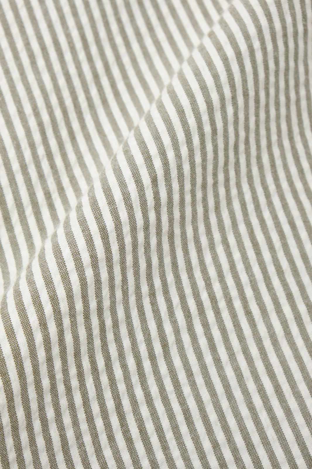 Costume croisé à rayures Seersucker - Blanc et kaki - Image 6