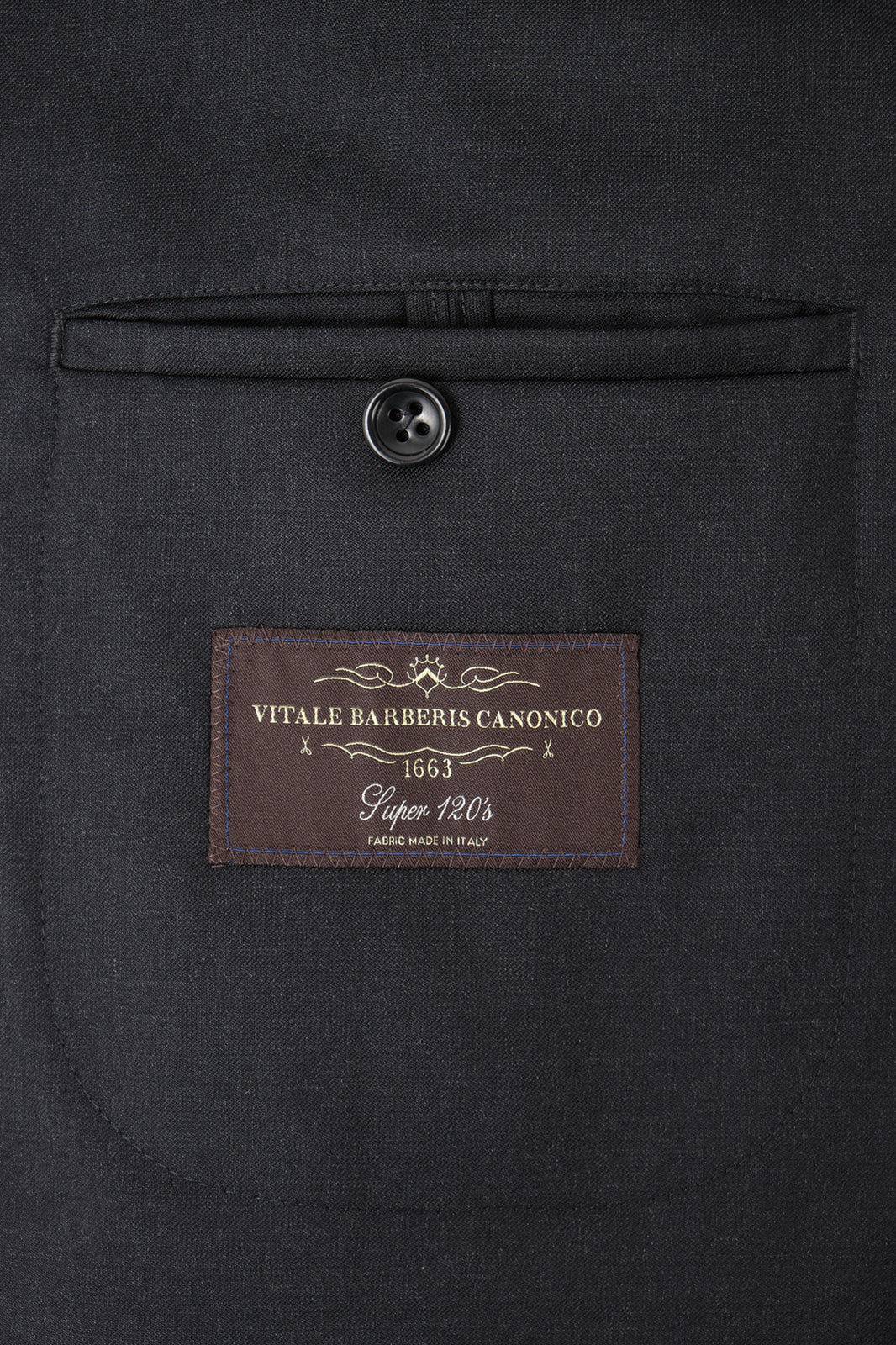 Costume croisé en laine - Gris anthracite - Image 4