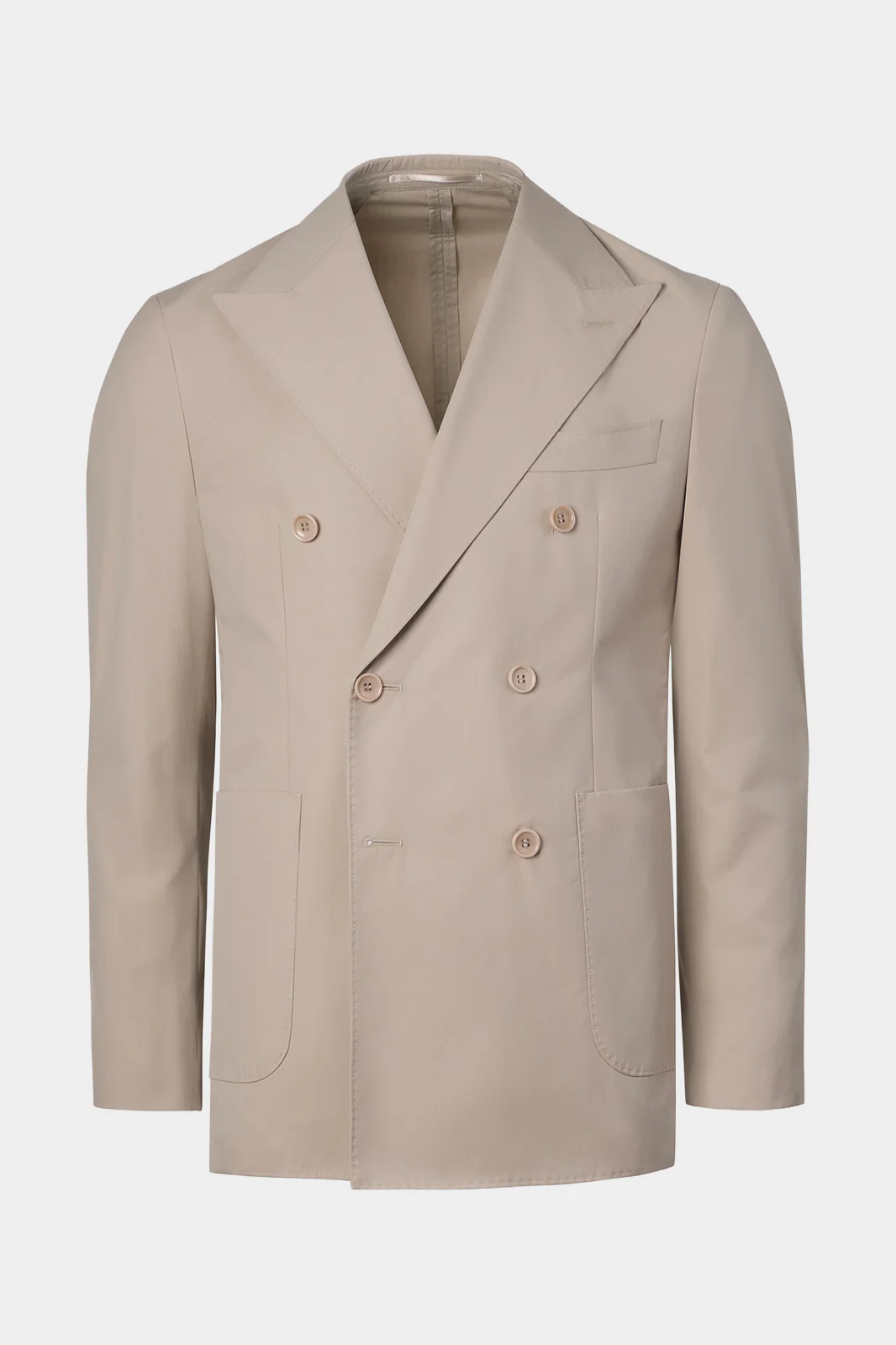 Costume croisé et pantalon pattes de serrage - Beige - Image 2