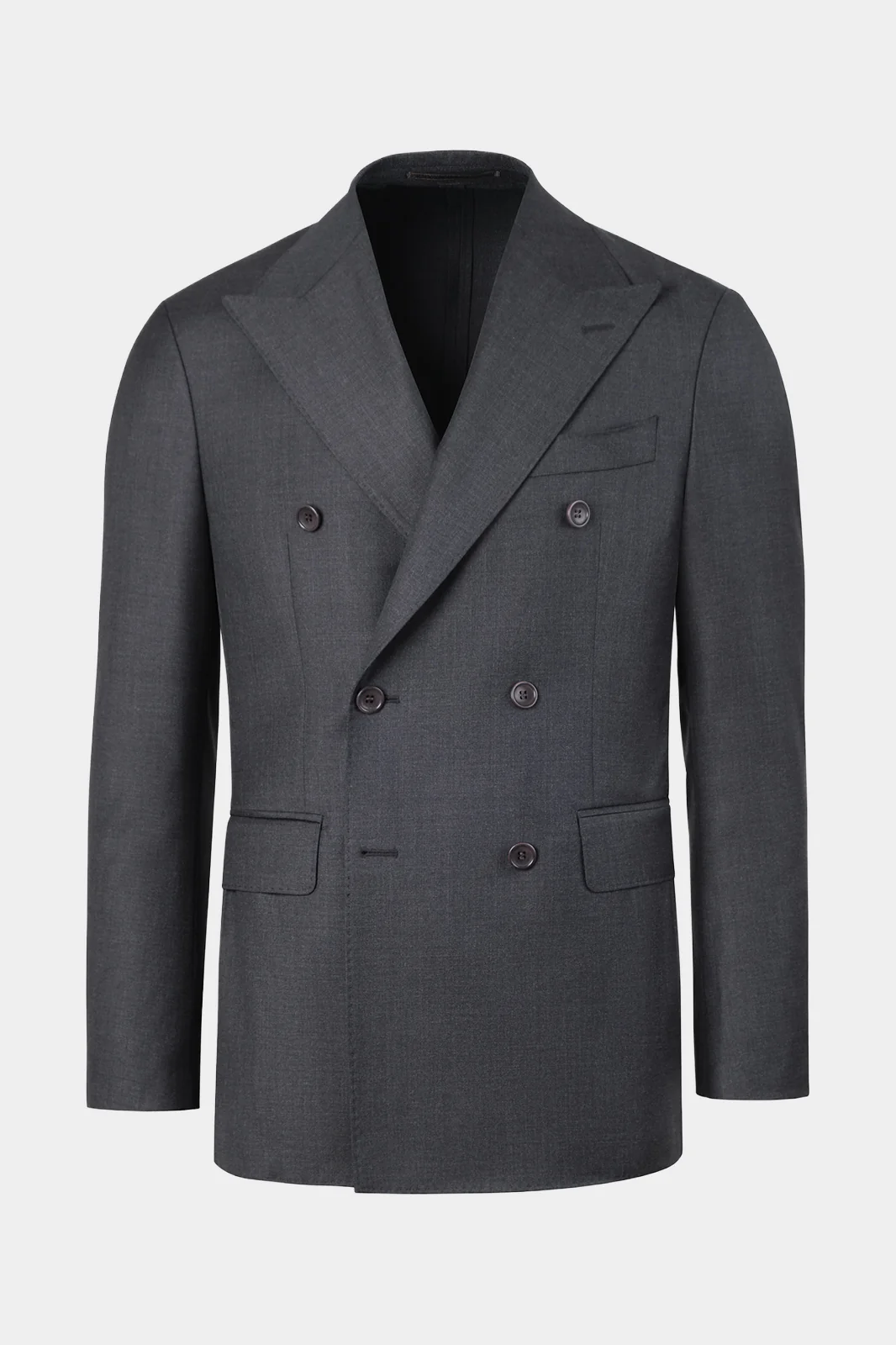 Costume croisé et pantalon pattes de serrage - Gris anthracite - Image 2