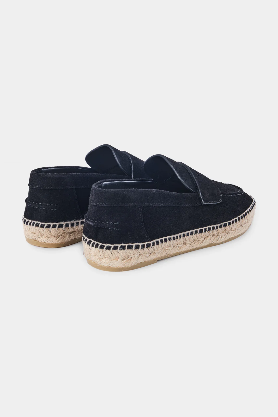 Espadrille en peau - Noire - Image 3
