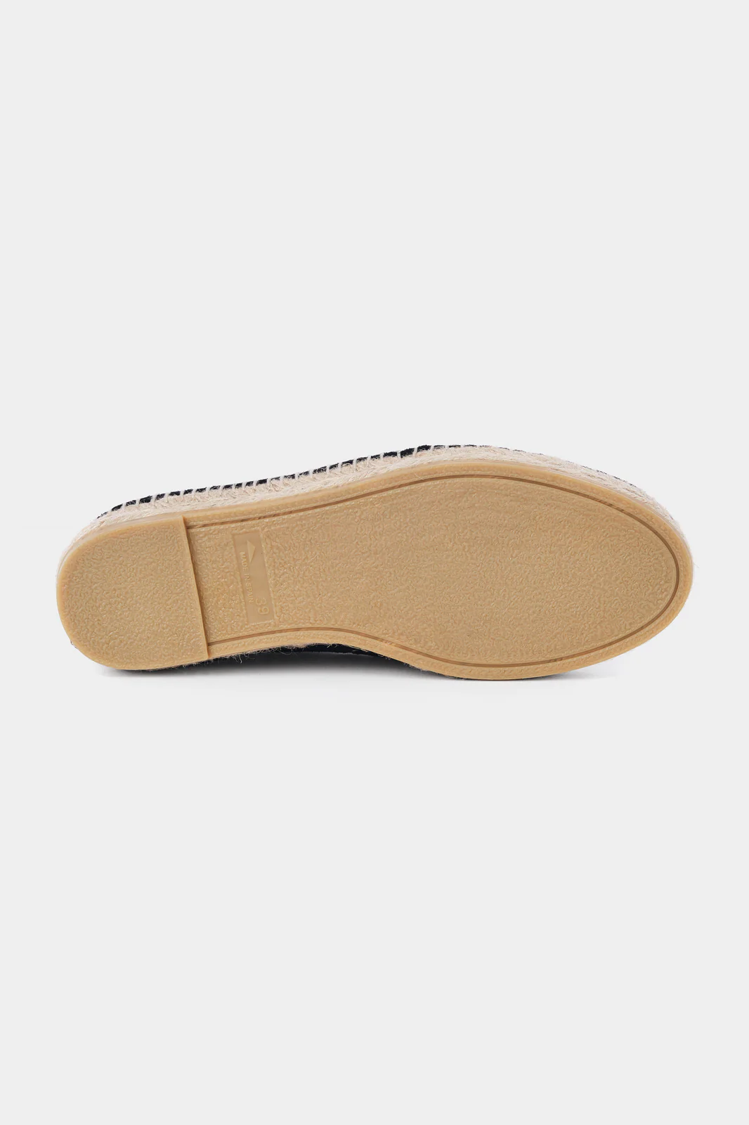 Espadrille en peau - Noire - Image 4