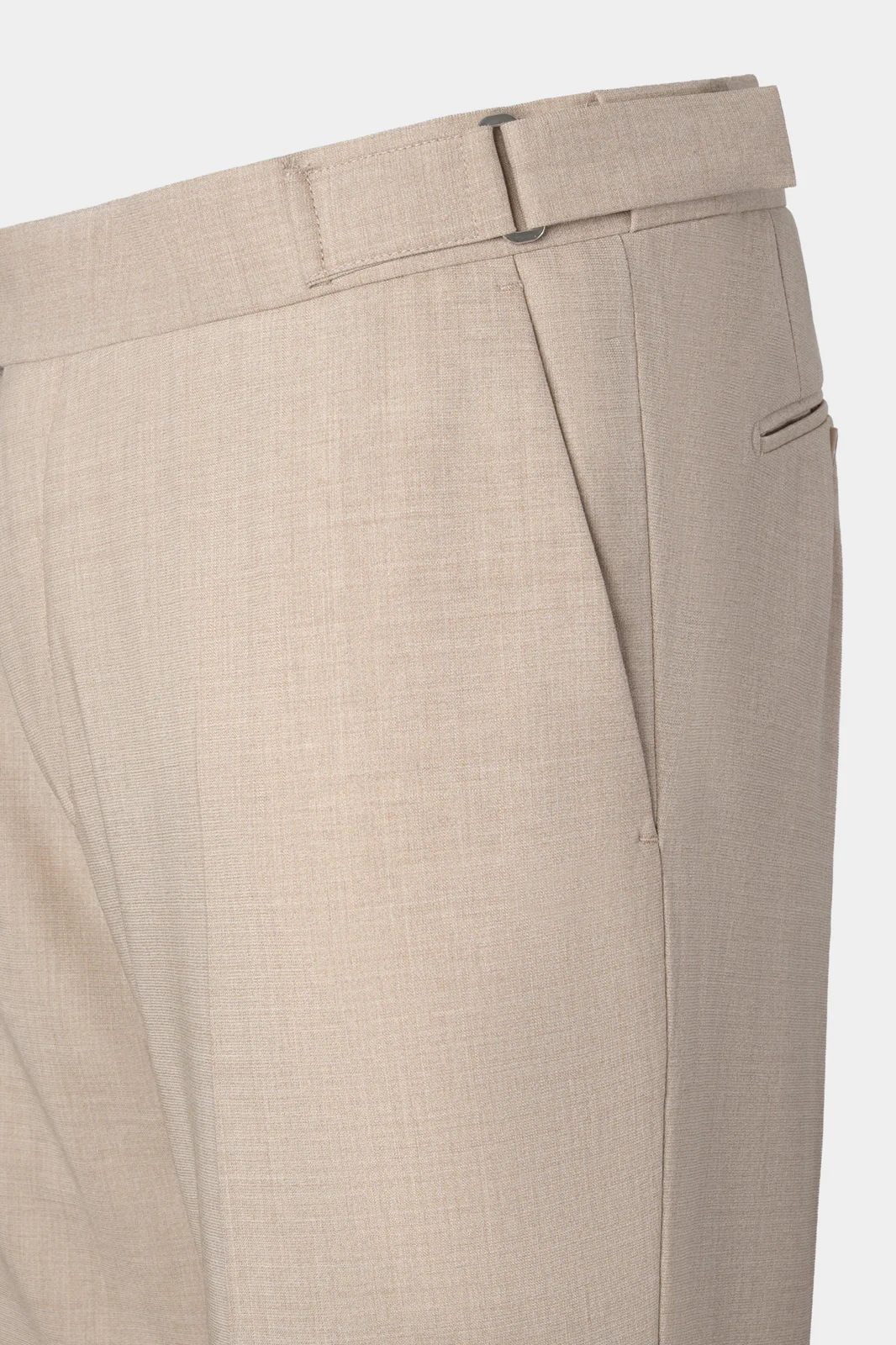 Pantalon à patte de serrage - Beige - Image 3