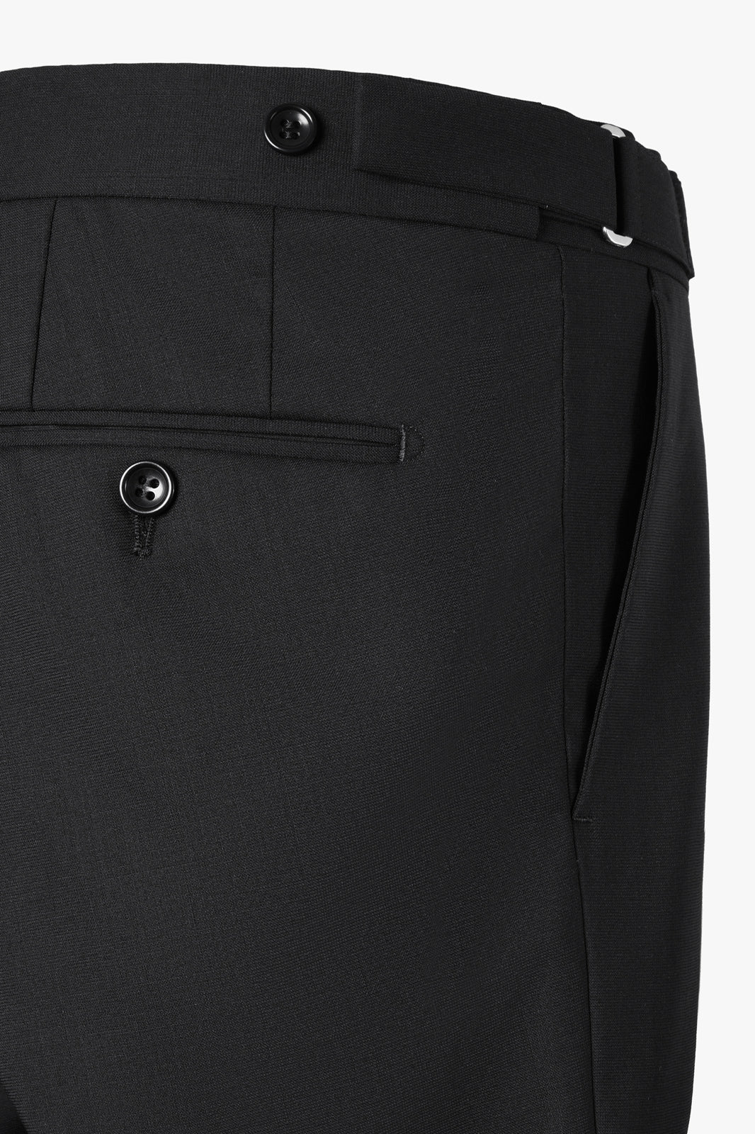Pantalon à patte de serrage - Noir - Image 2