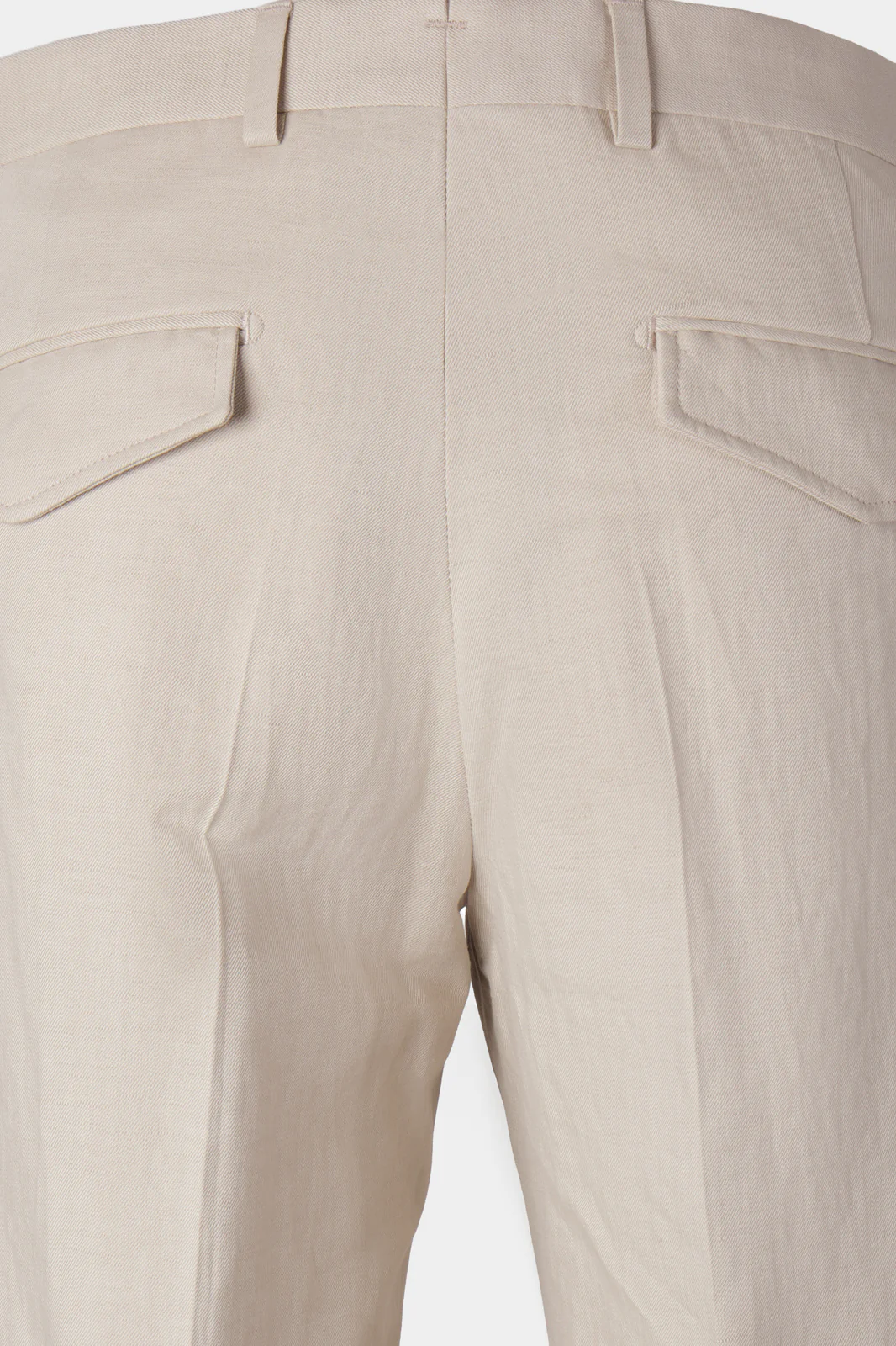 Pantalon coton et lin - Beige - Image 4