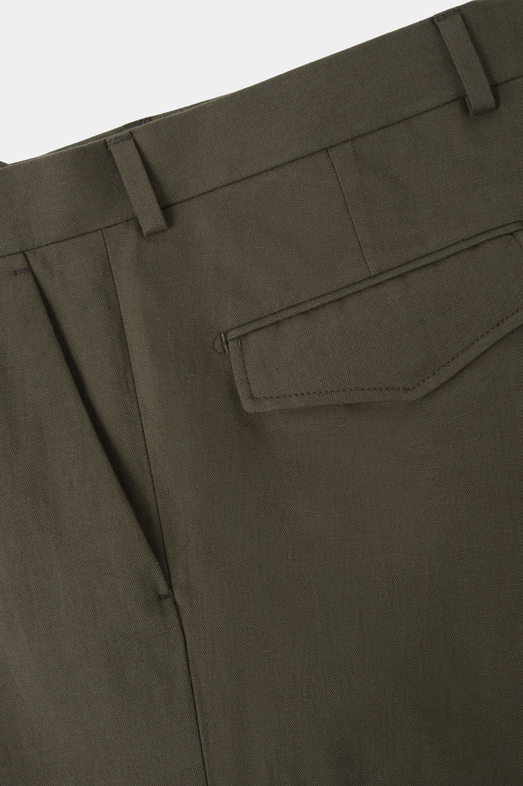 Pantalon coton et lin - Kaki - Image 3