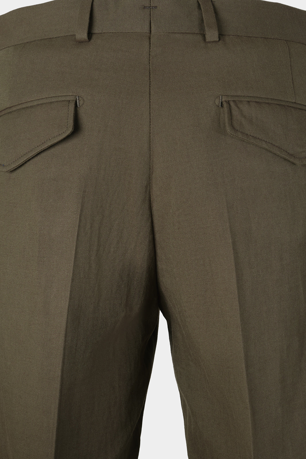 Pantalon coton et lin - Kaki - Image 4