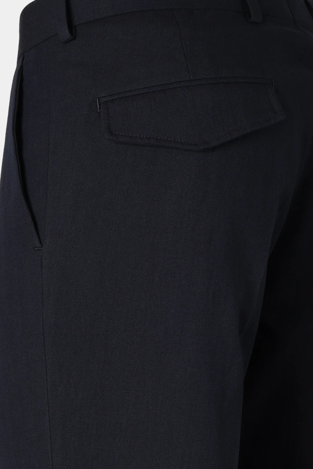 Pantalon coton et lin - Marine - Image 5