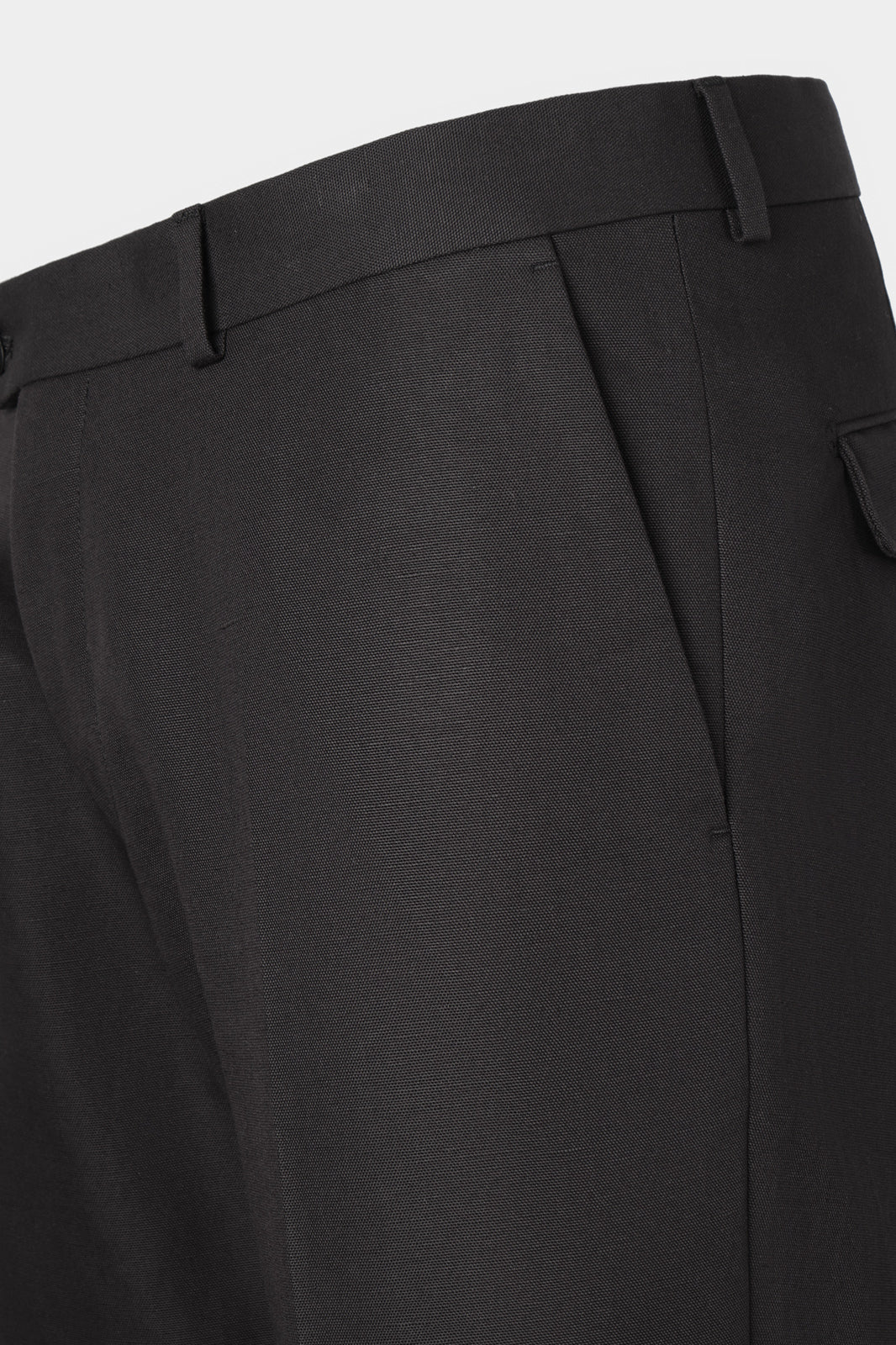 Pantalon coton et lin - Noir - Image 2