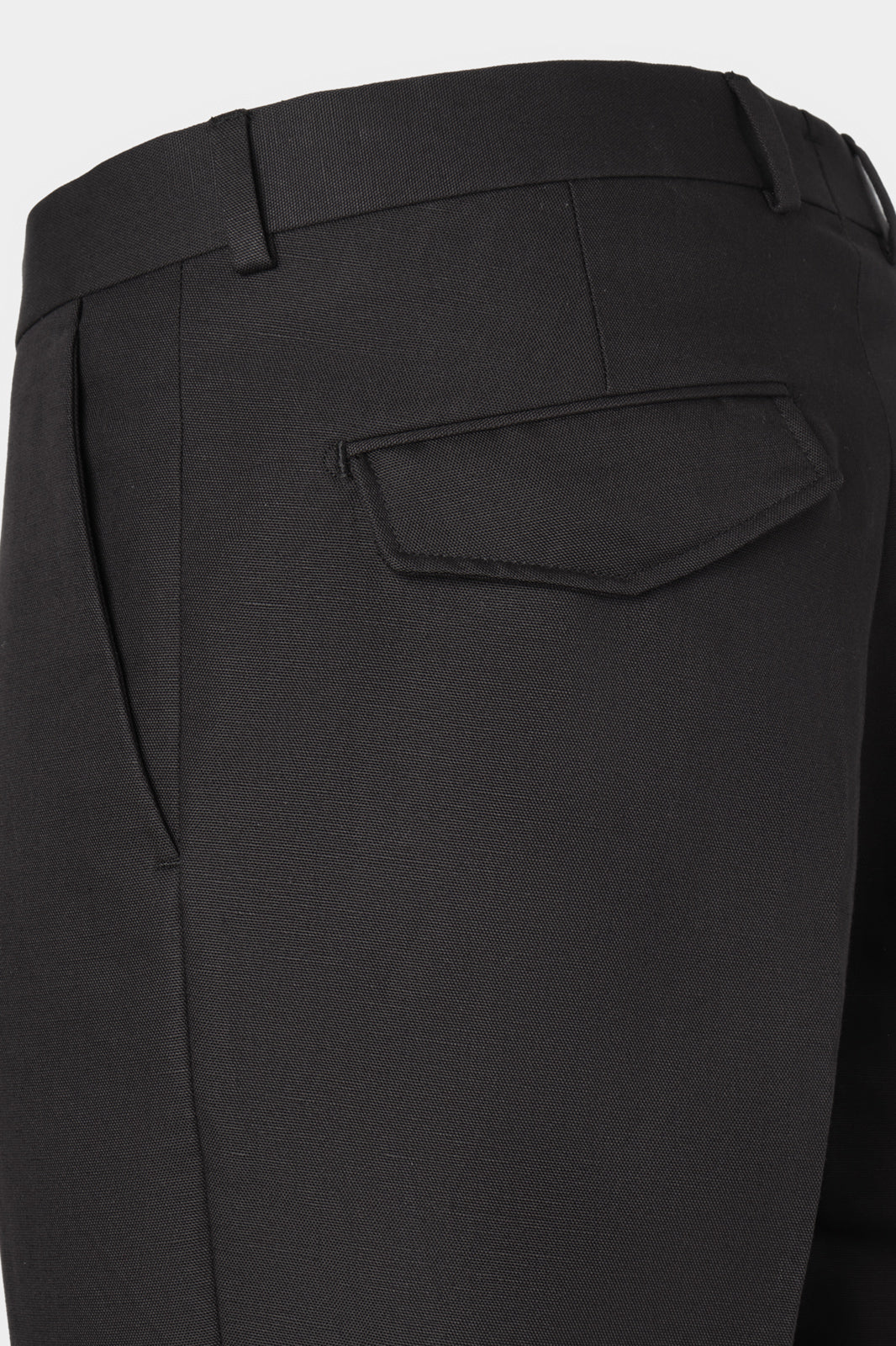 Pantalon coton et lin - Noir - Image 4