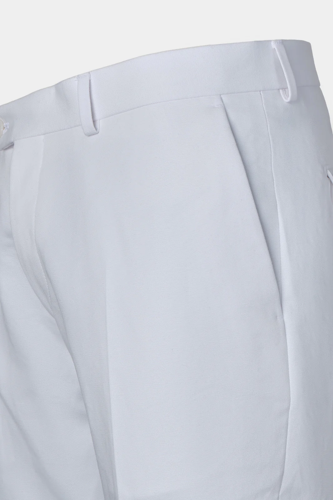 Pantalon coton et lin - Blanc - Image 2