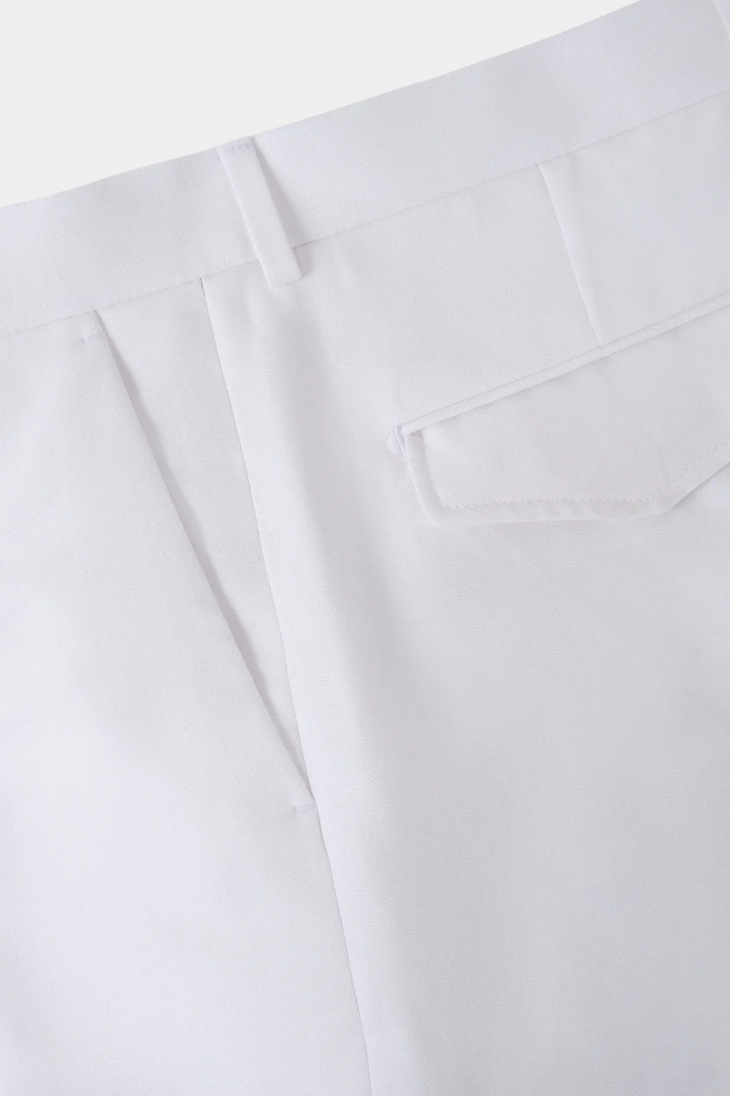 Pantalon coton et lin - Blanc - Image 3