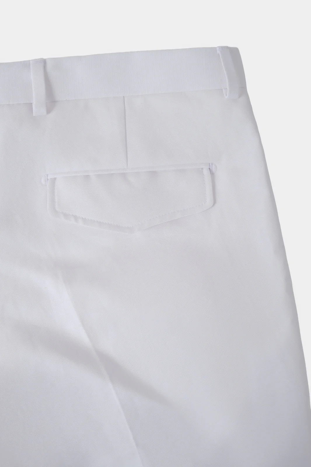 Pantalon coton et lin - Blanc - Image 5