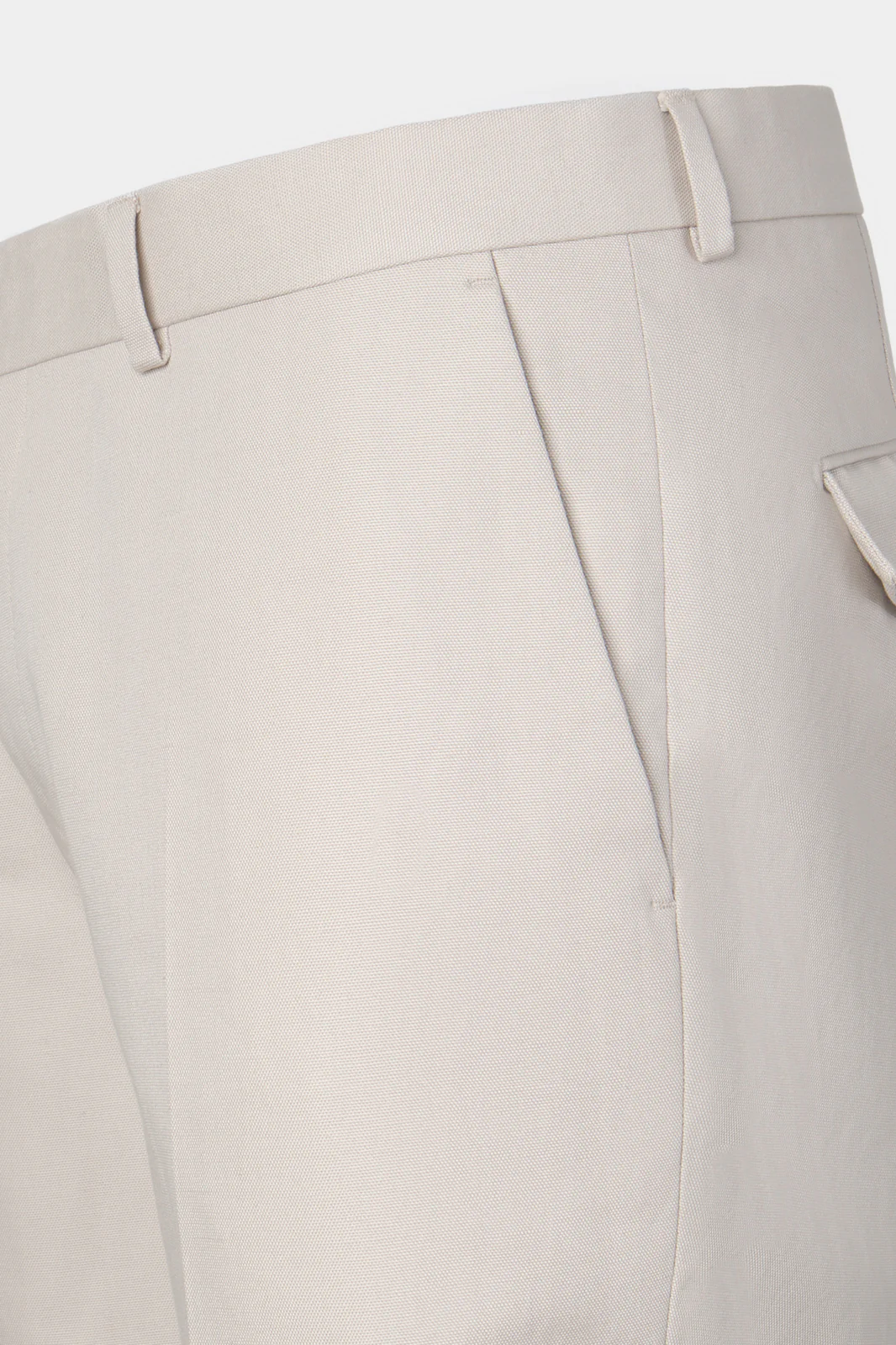 Pantalon coton et lin - Écru - Image 2