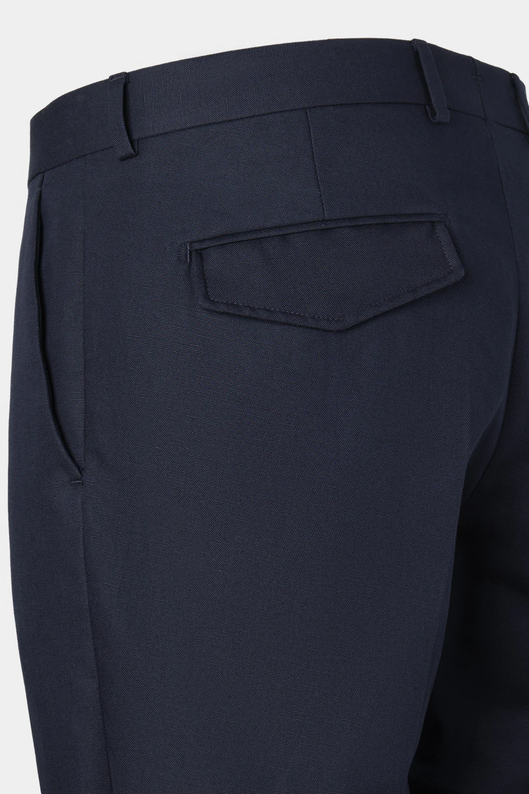 Pantalon coton et lin - Marine - Image 4