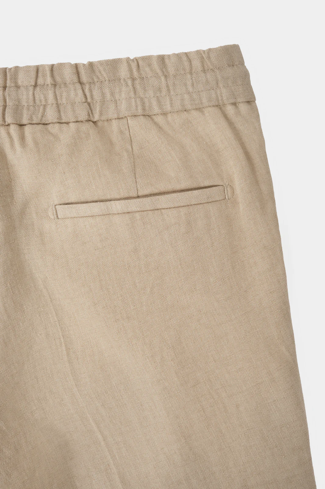 Pantalon jogpant lin - Beige - Image 5