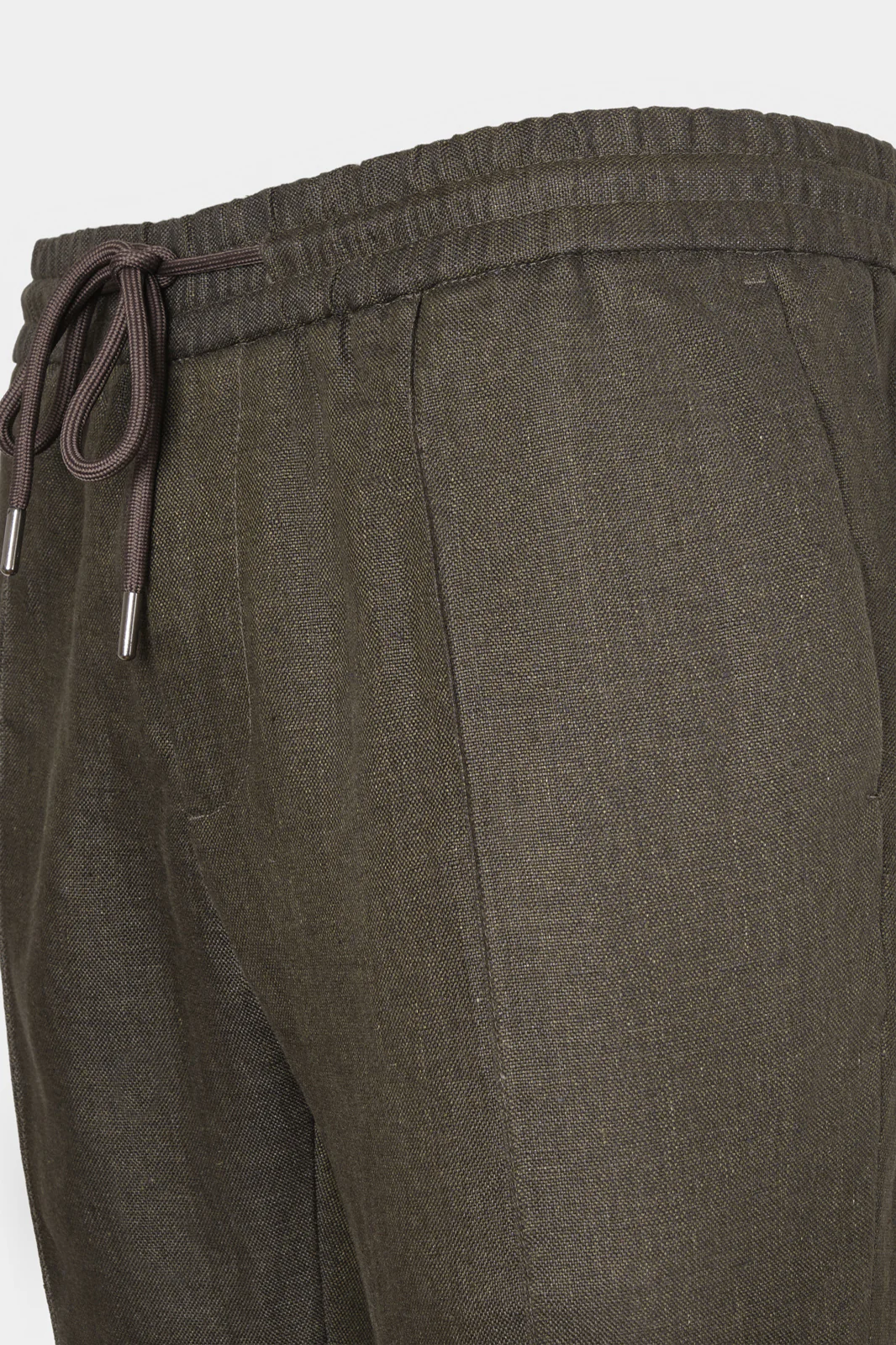 Pantalon jogpant lin - Kaki - Image 2