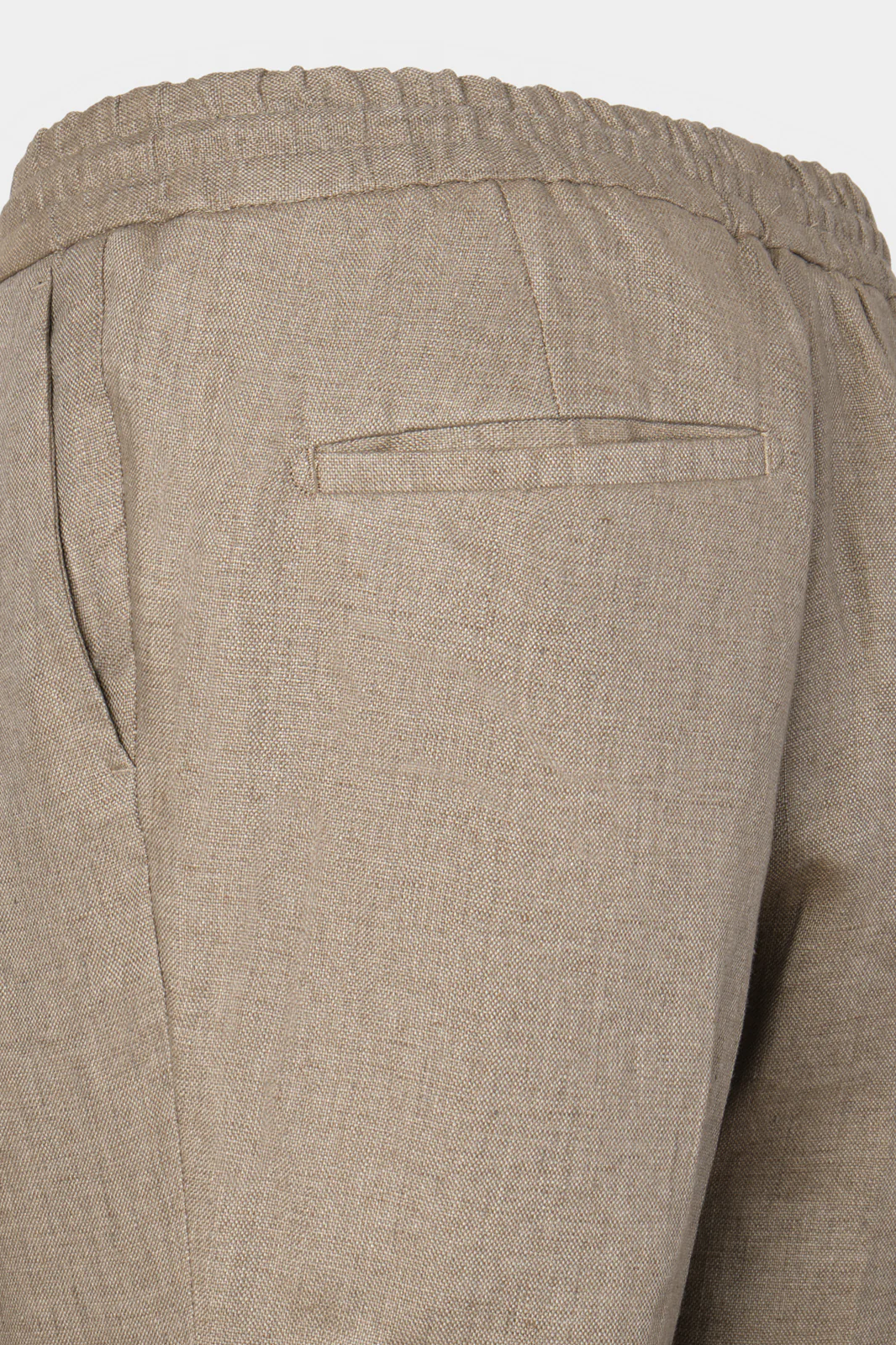 Pantalon jogpant lin - Sable - Image 4
