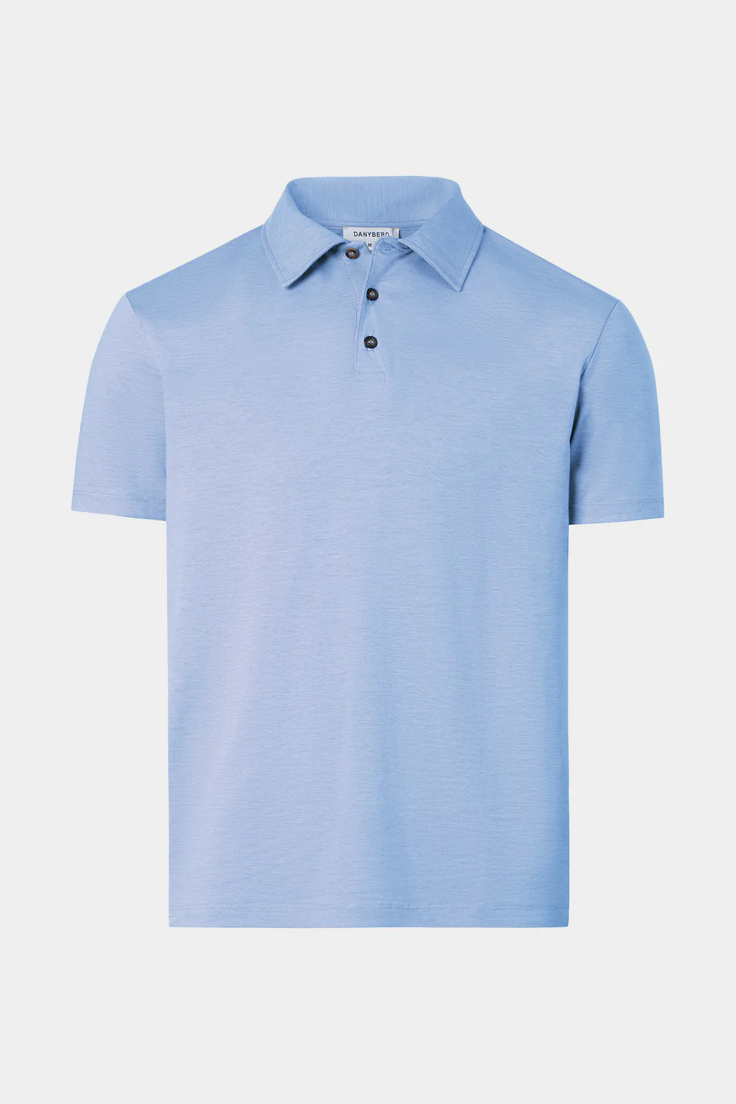 Polo en coton jersey - Bleu ciel