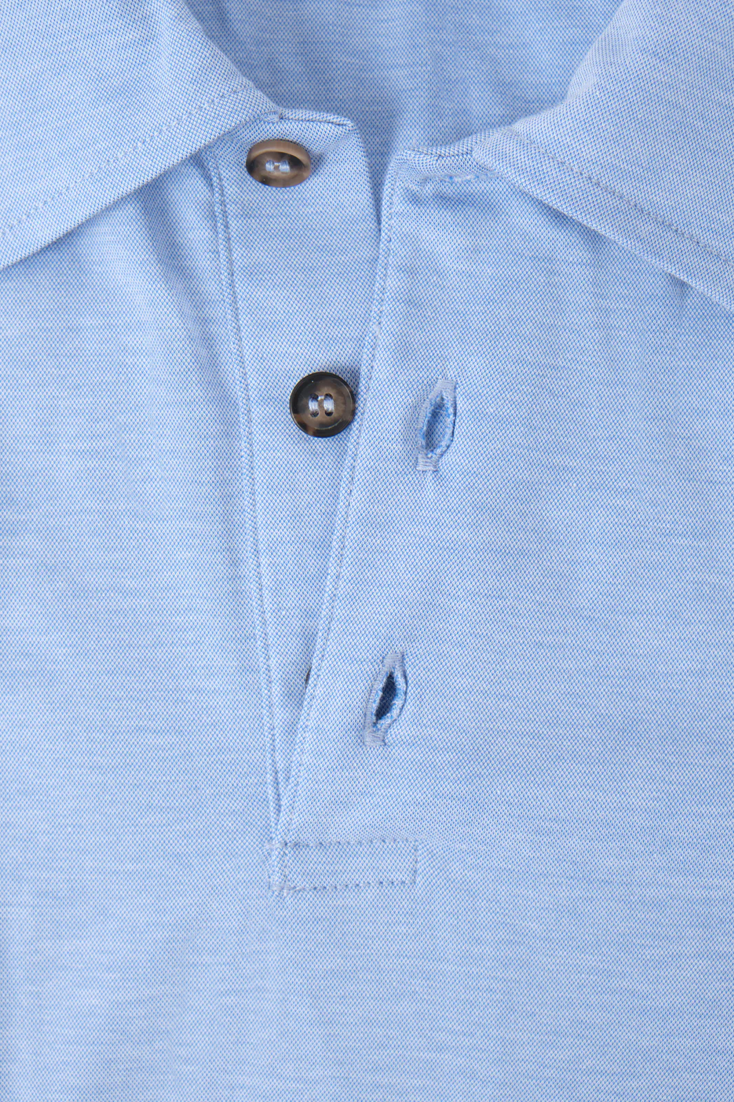 Polo en coton jersey - Bleu ciel - Image 2