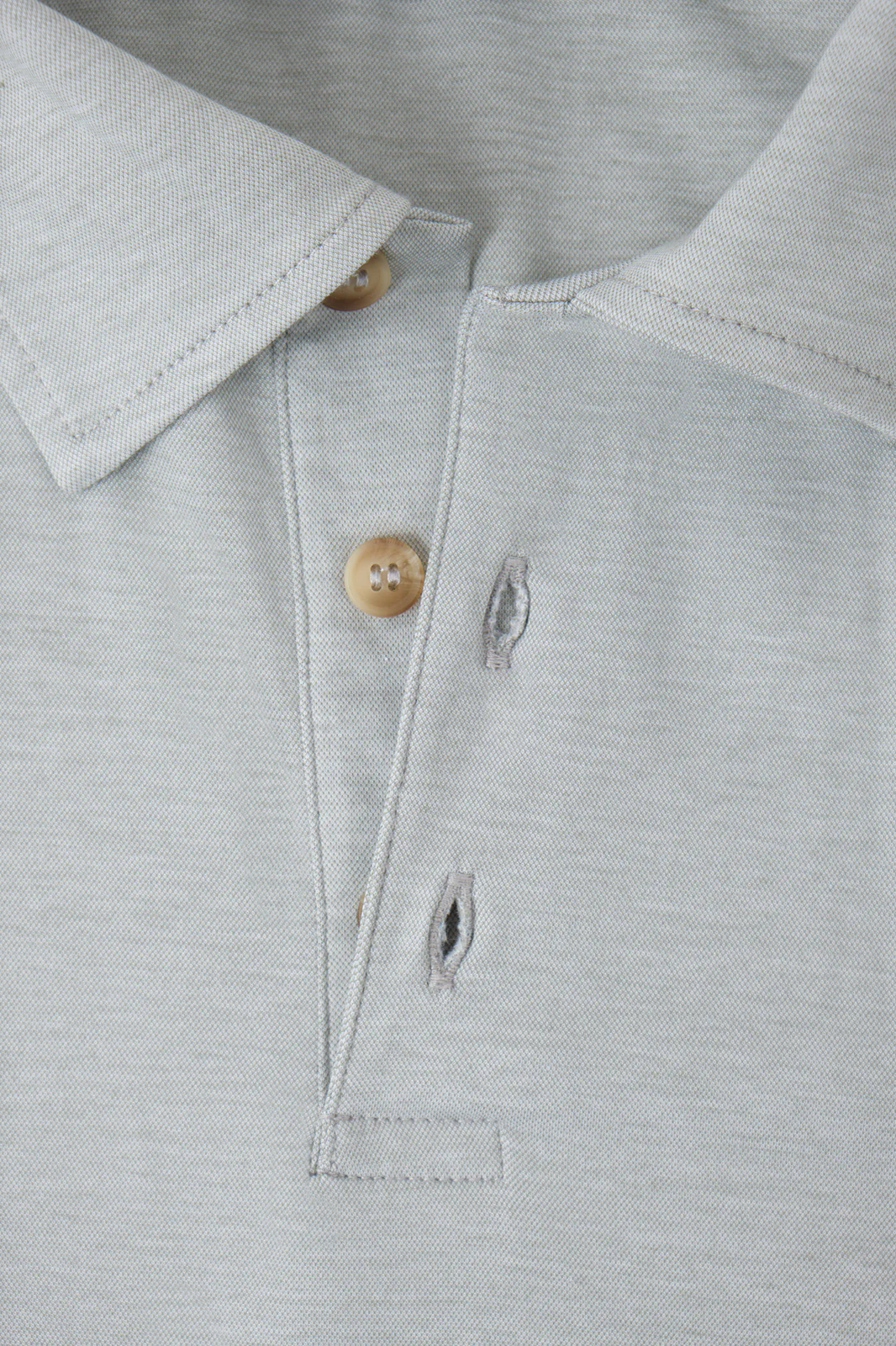 Polo en coton jersey - Sauge - Image 2