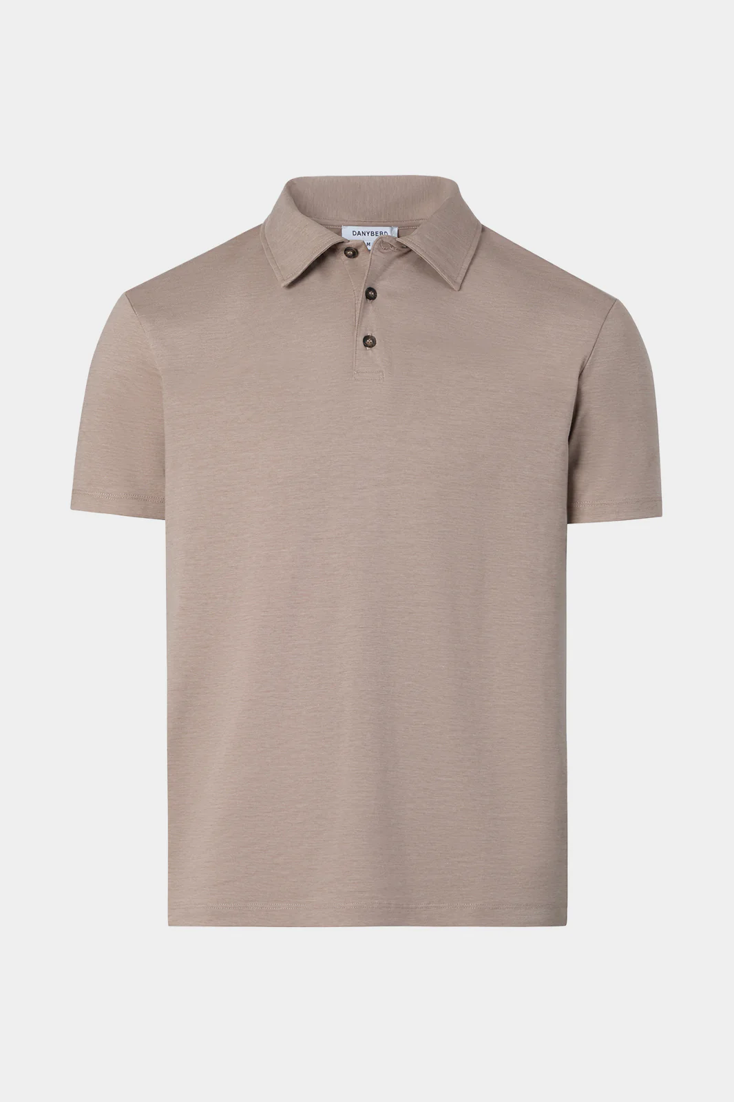 Polo en coton jersey - Taupe