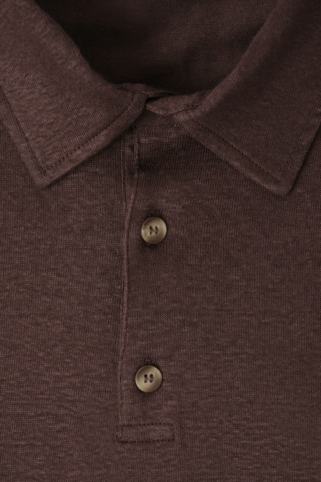 Polo LPM en lin - Marron - Image 2