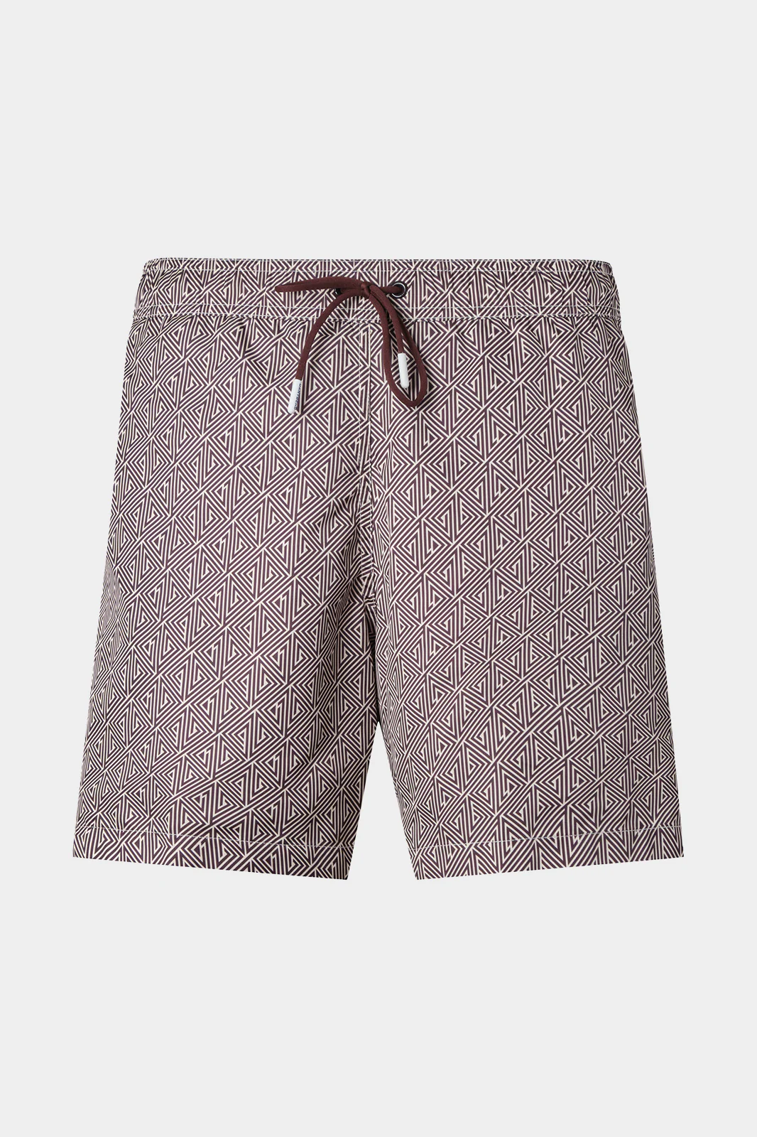 Short de bain à motif marron
