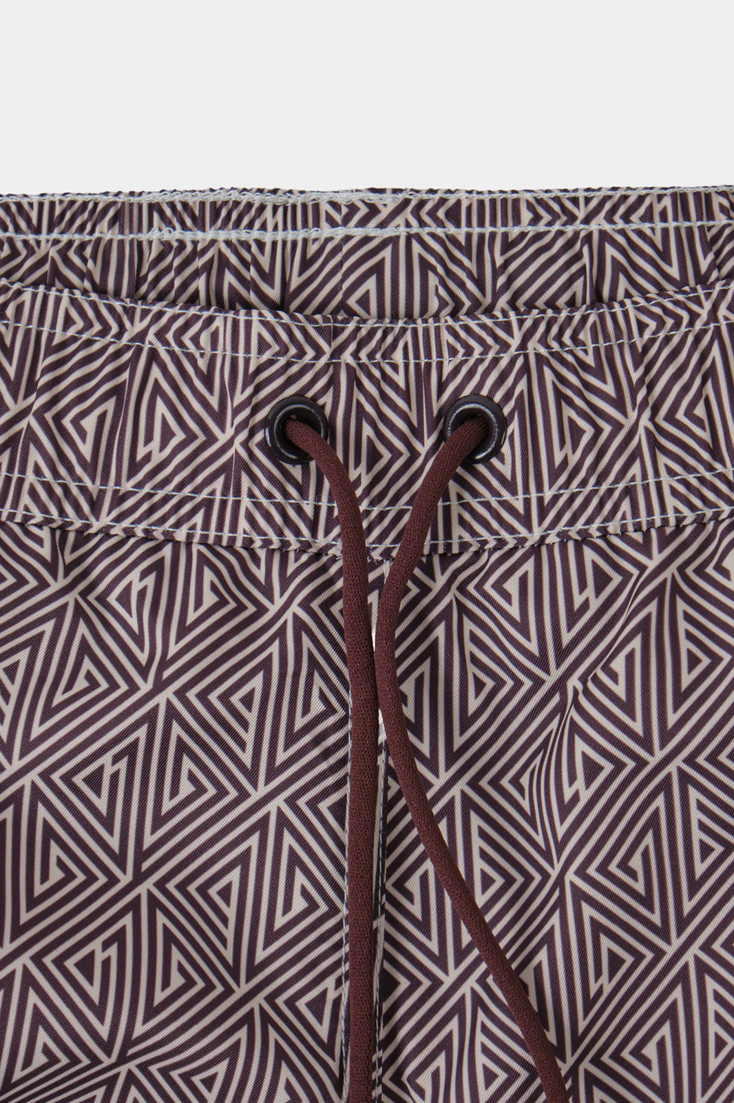 Short de bain à motif marron - Image 2