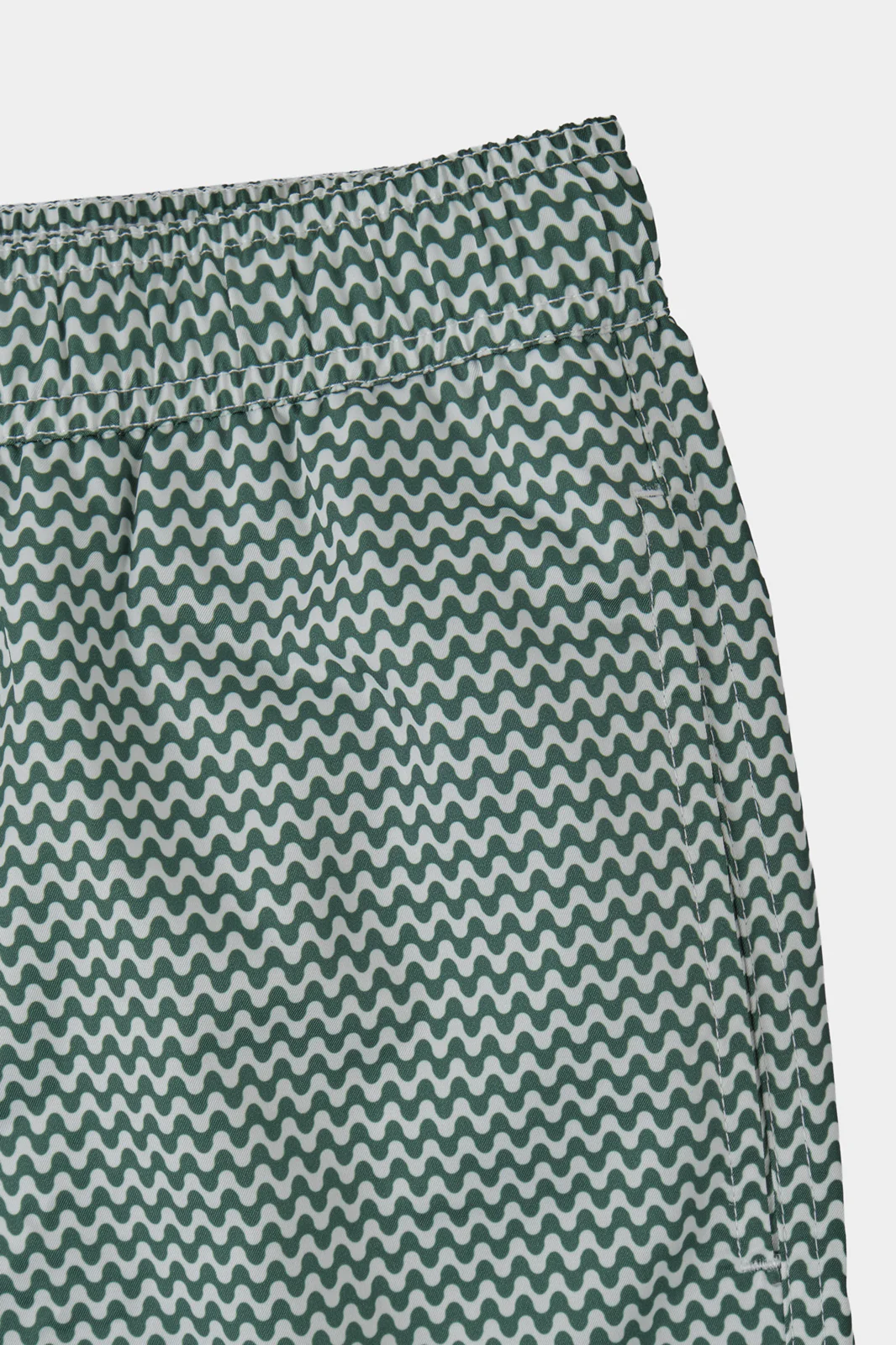 Short de bain ENFANT kaki à motif vague - Image 4