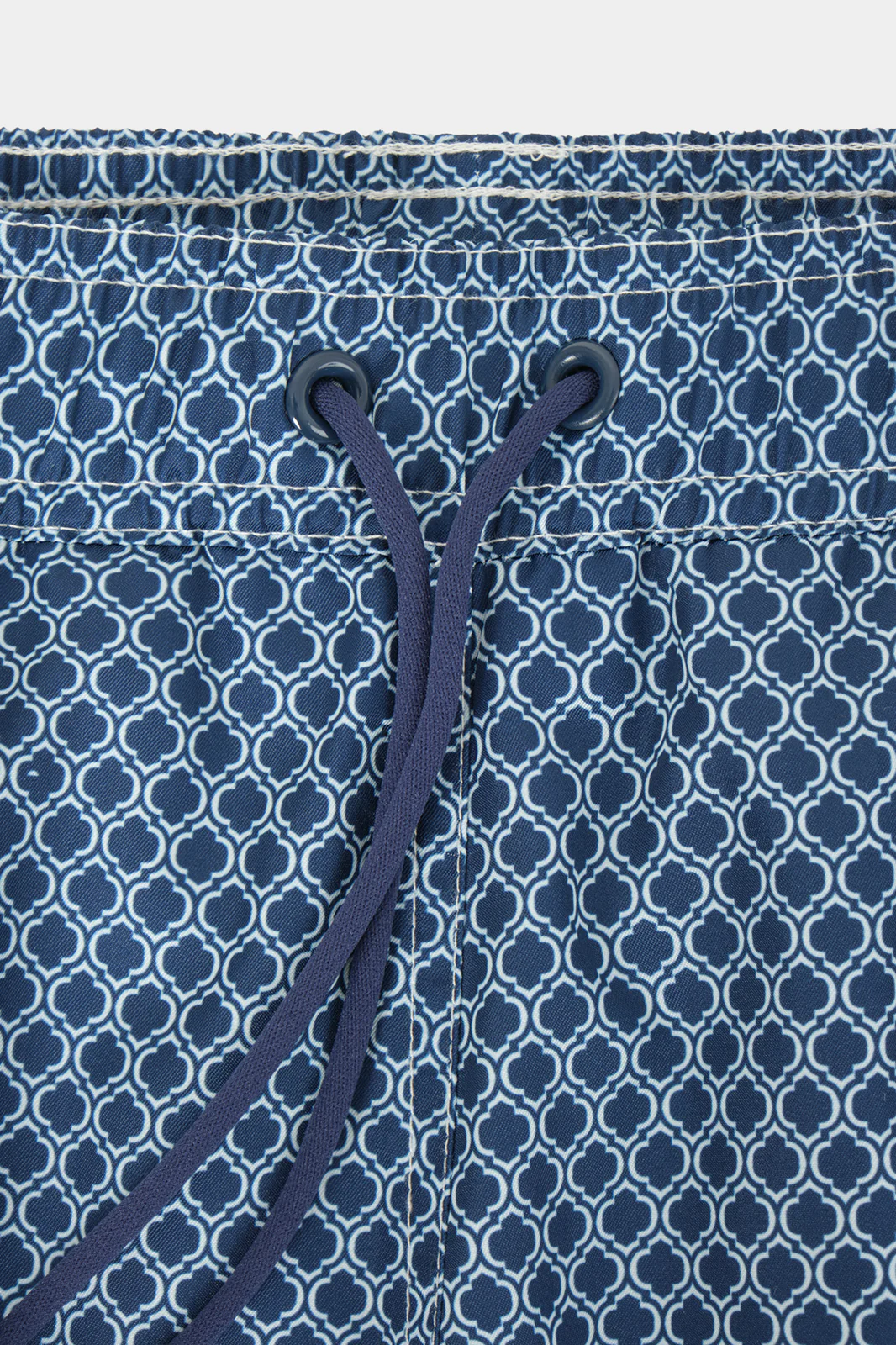 Short de bain ENFANT marine à motif vague - Image 2