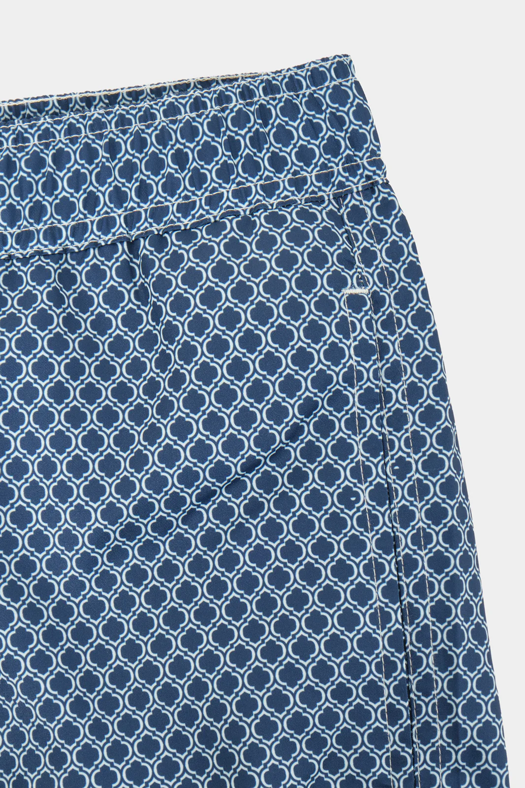 Short de bain ENFANT marine à motif vague - Image 4