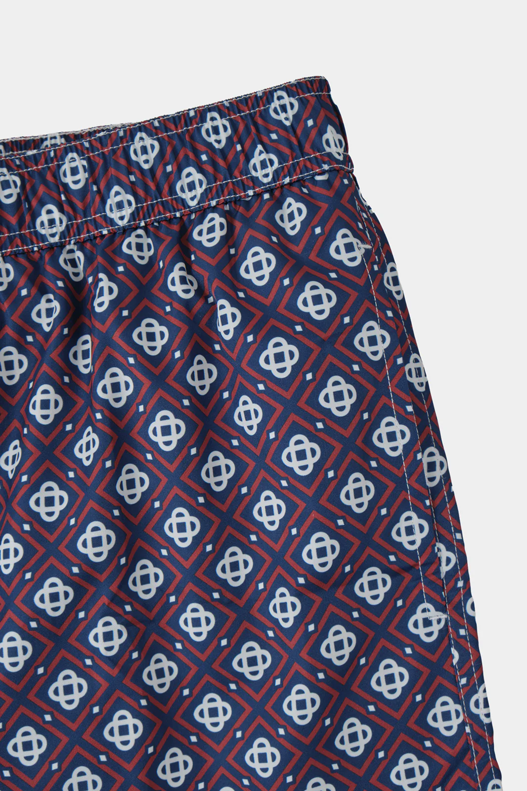 Short de bain marine à losange rouge - Image 4