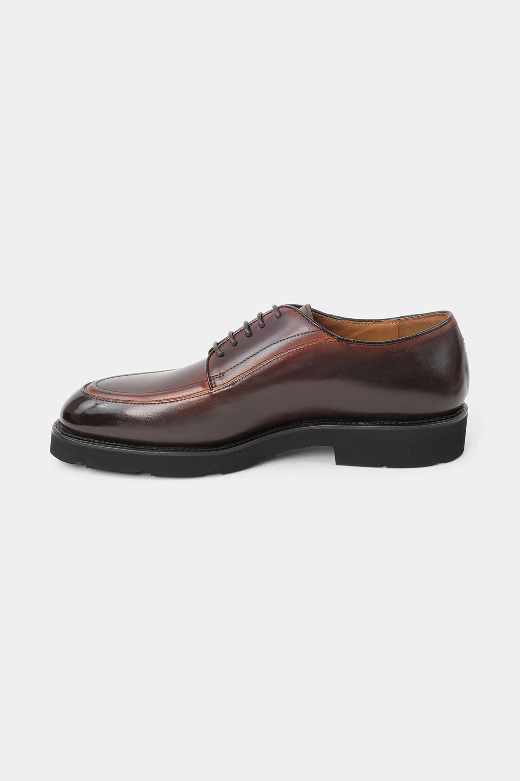 Souliers à lacets patiné - Marron - Image 5