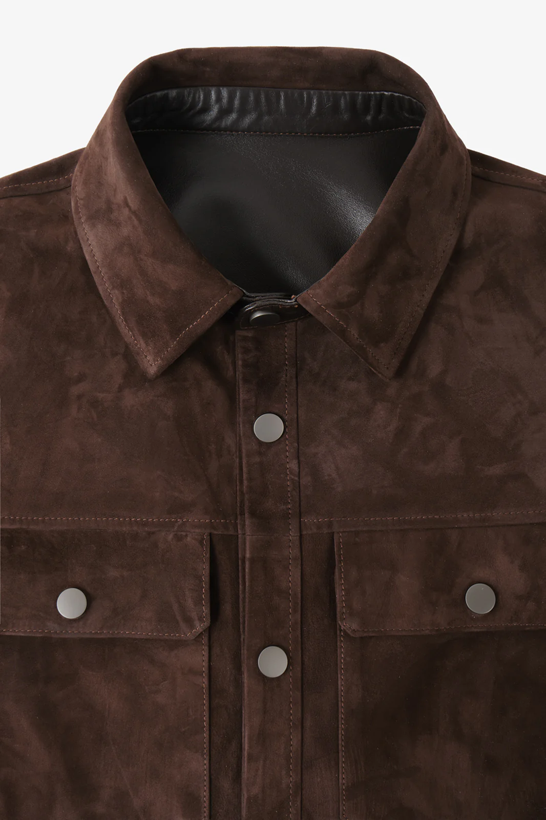 Surchemise en peau - Marron - Image 2