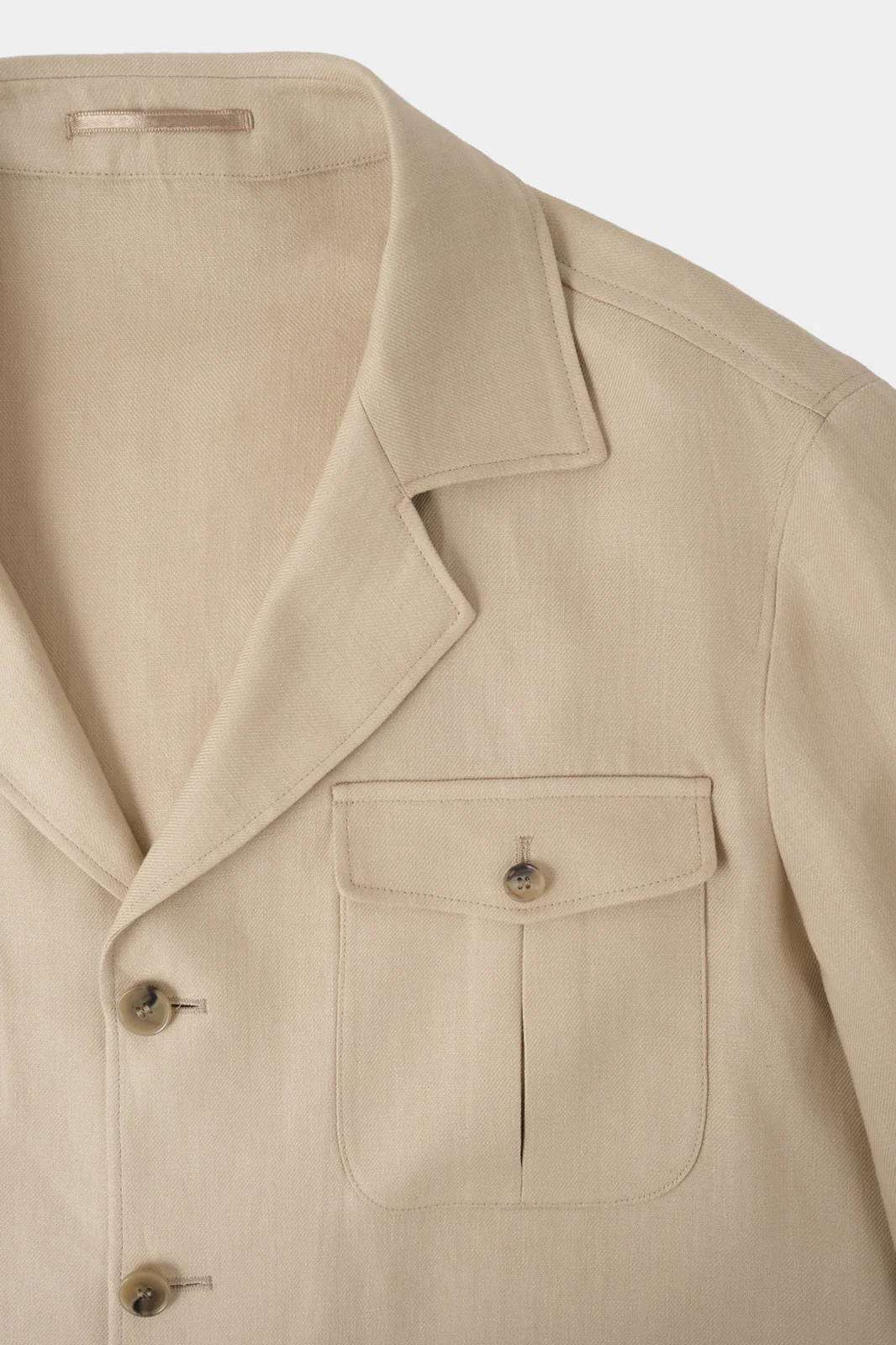 Veste Saharienne en lin - Beige - Image 2